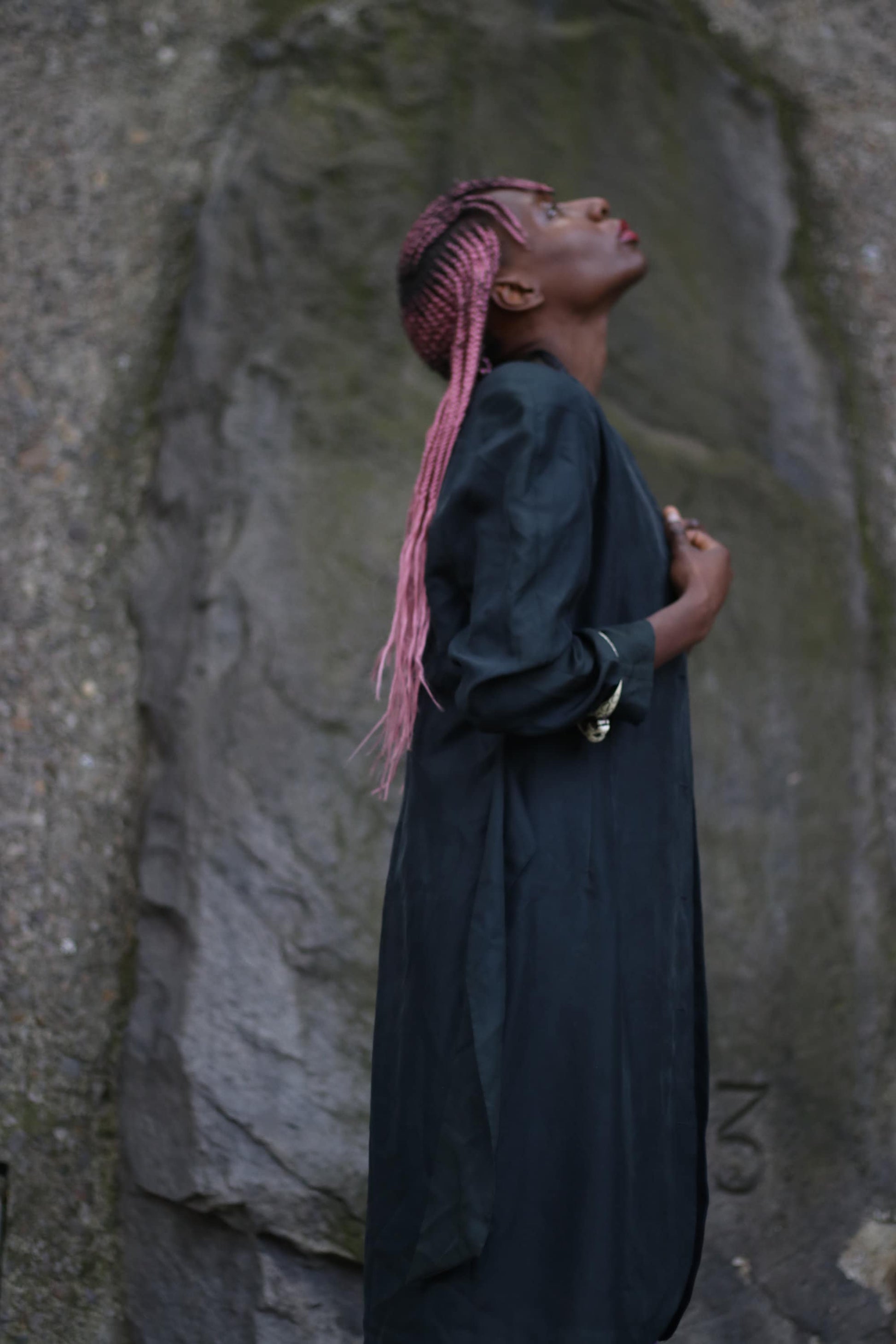 Y2K silk blouse or dress | Vintage black silk buttoned down design with tie