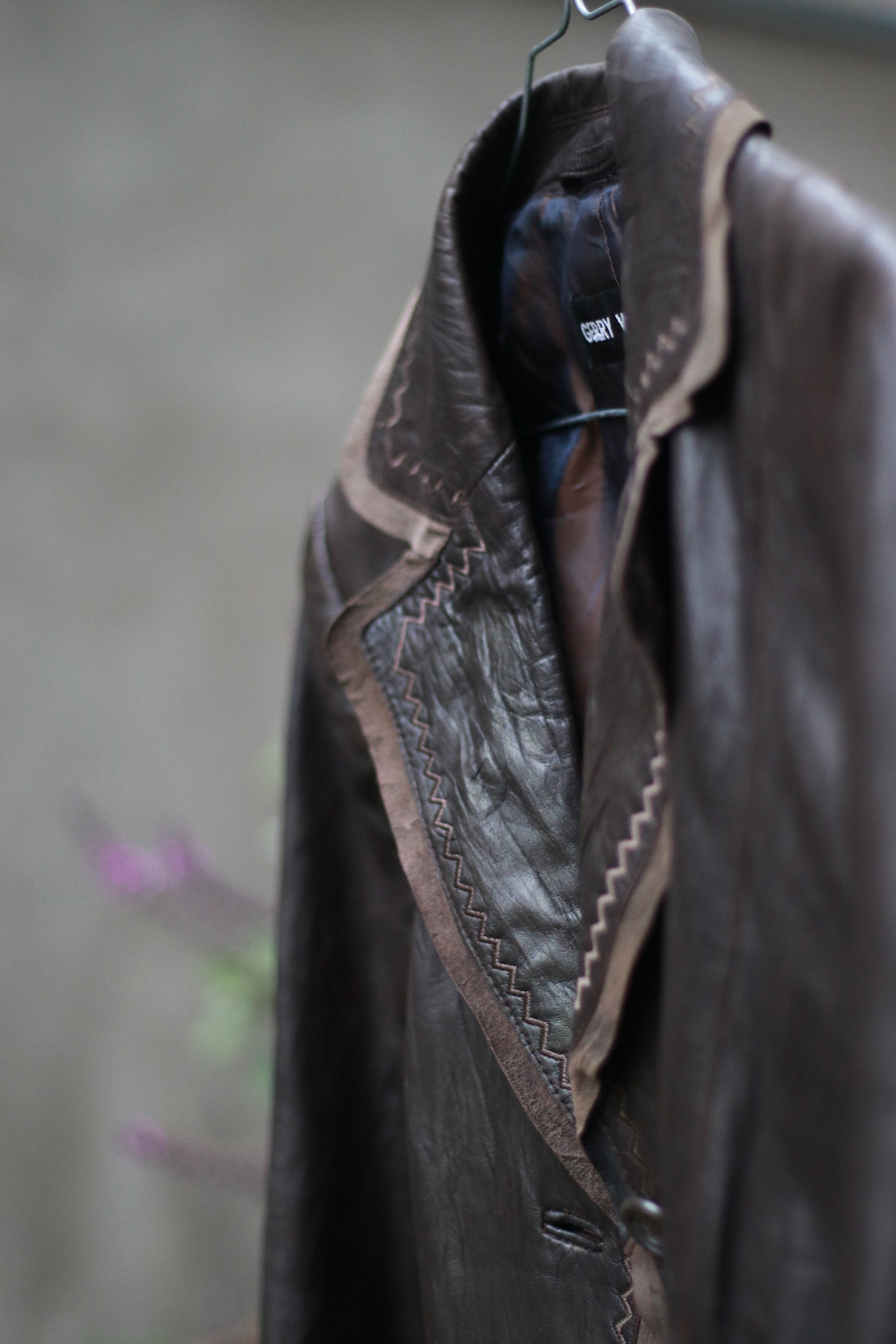 Vintage Gerry Weber Leather Coat| Light Brown lightweight leather jacket design