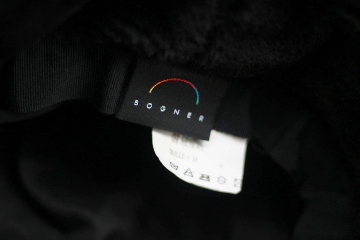 Bogner Textured Hat| Vintage black bucket hat