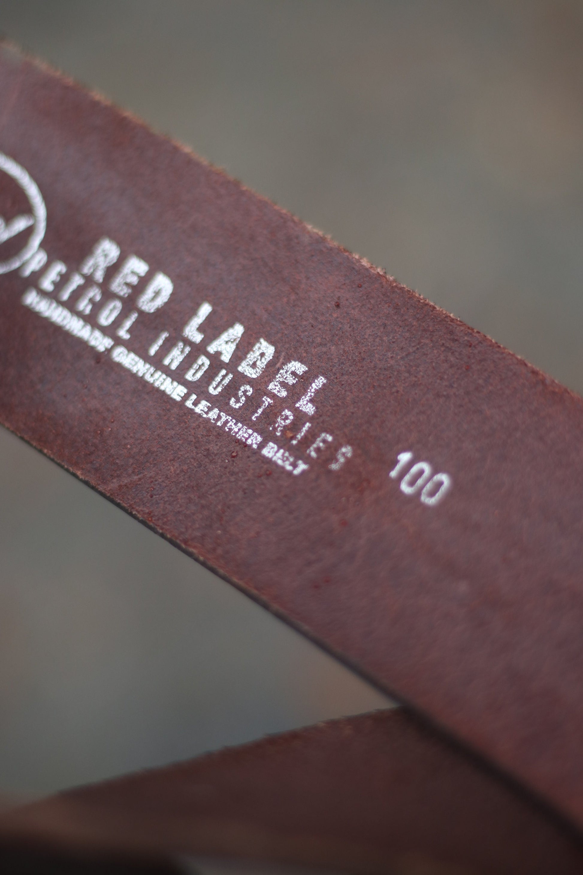 90s Red label Petrol Industries Leather Belt| Vintage Statement Brown Waist belt with copper colored details