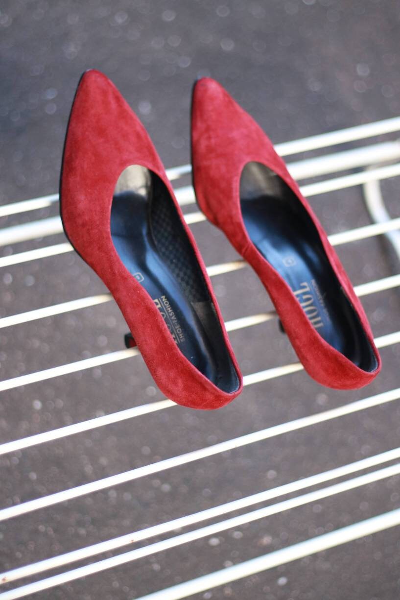 80s Hogl pointed toe heels| Vintage high heeled shoes |