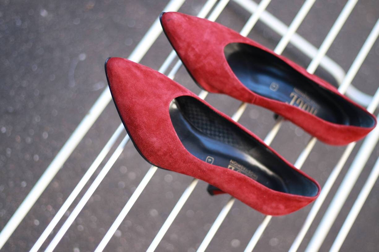 80s Hogl pointed toe heels| Vintage high heeled shoes |