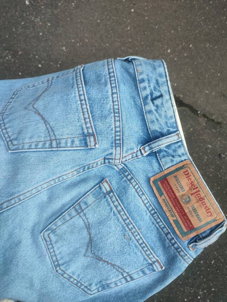 Y2K Diesel Blue Denim| Vintage high waisted blue jeans