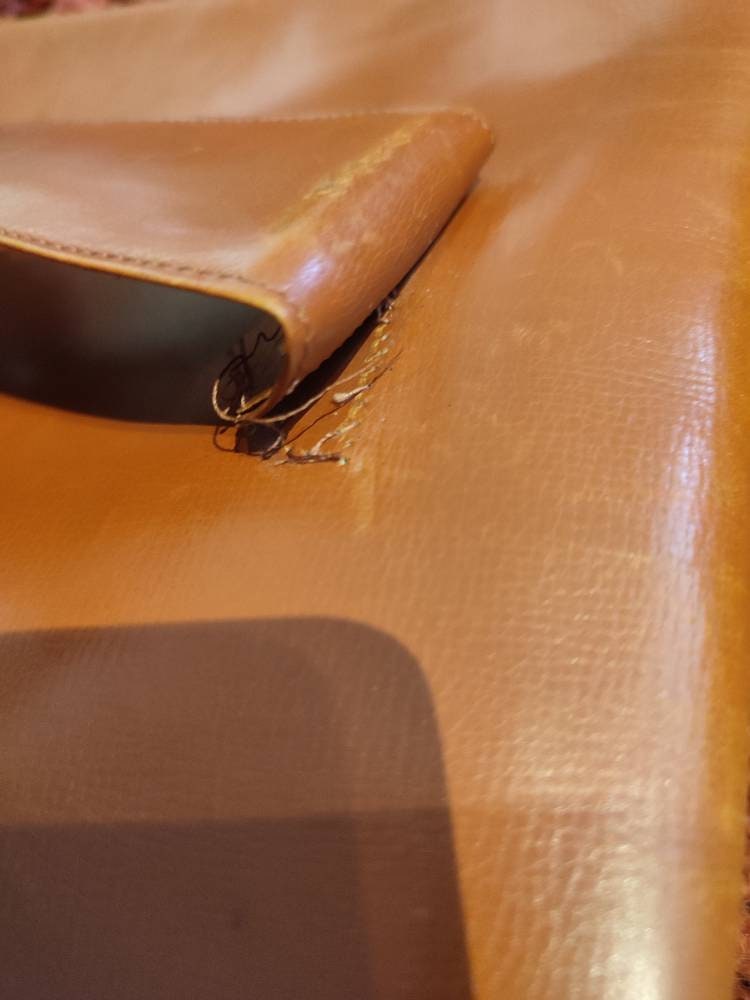 70s brown leather handbag| rare vintage wrist bag| Classic elegant accessory| Minimalist purist compact mini bag