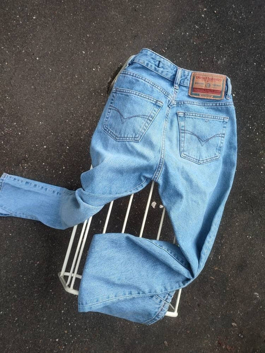 Y2K Diesel Blue Denim| Vintage high waisted blue jeans