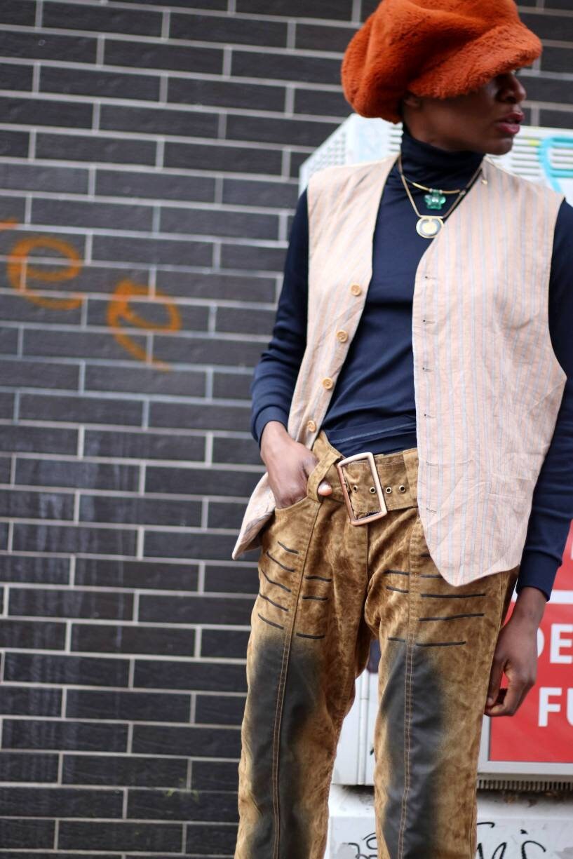 Vintage Melrose Trousers | 90s brown low waisted jeans