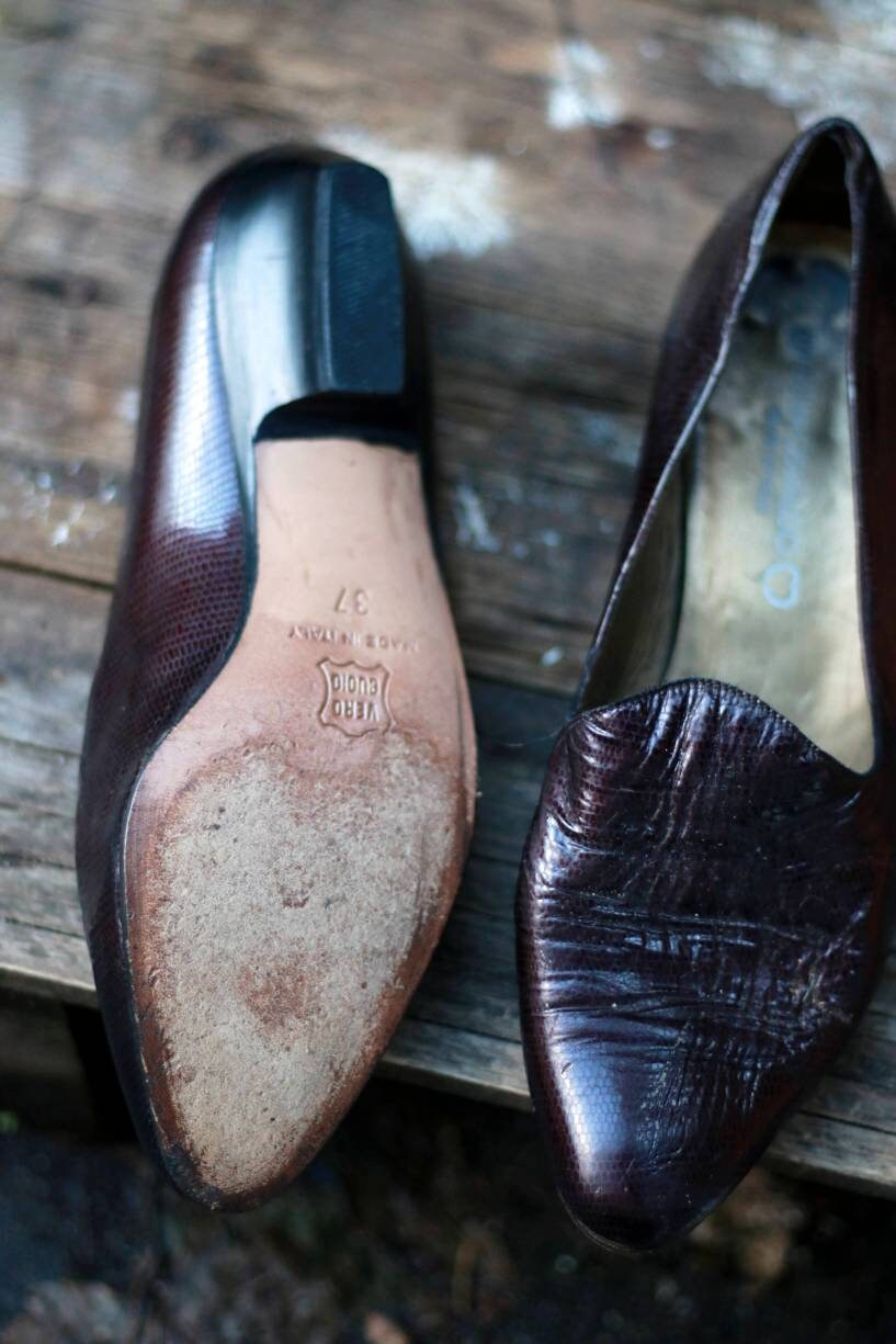 90s Martini Osvaldo Slip ins | Vintage Classic Flats Made in Italy