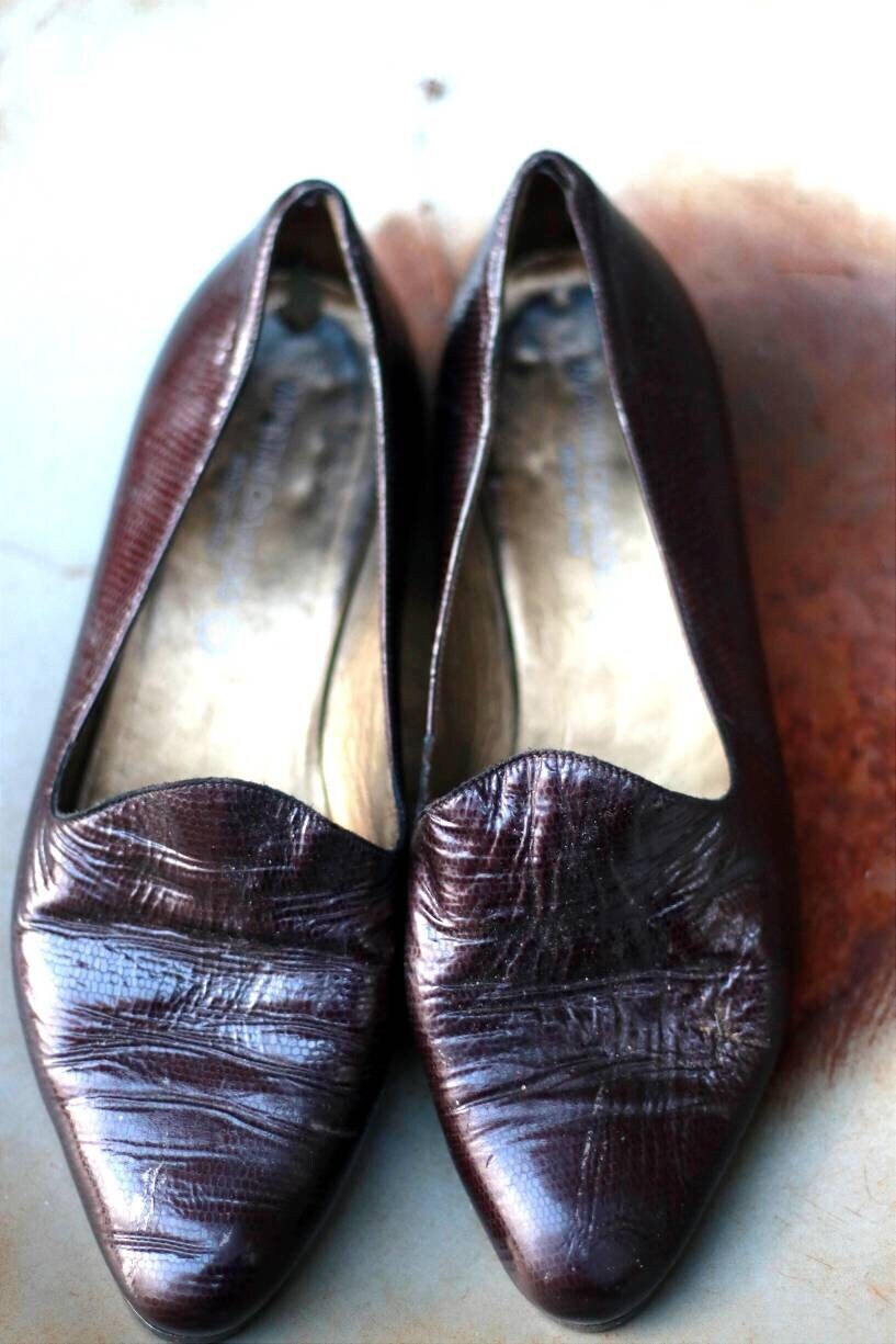 90s Martini Osvaldo Slip ins | Vintage Classic Flats Made in Italy