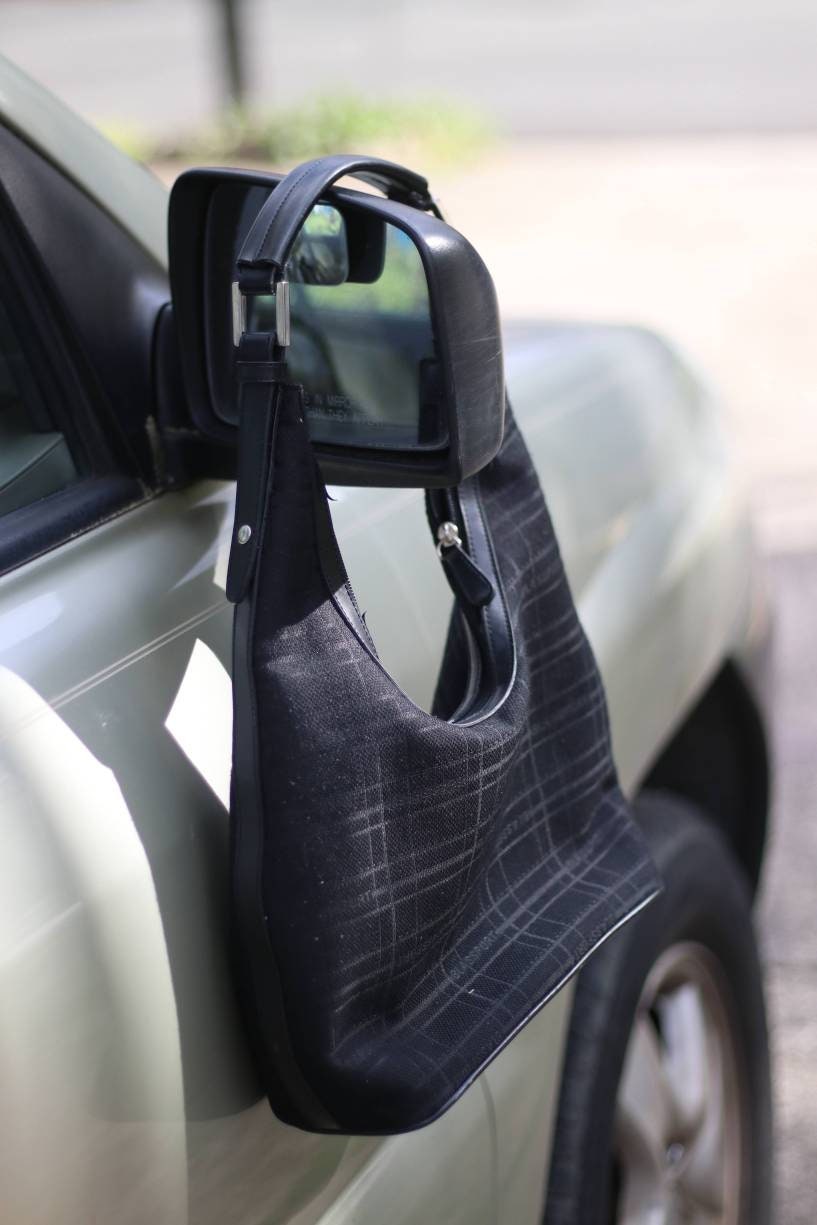 y2k Blassport shoulder bag | Vintage minimalist black logomania handbag| Purist hobo canvas back