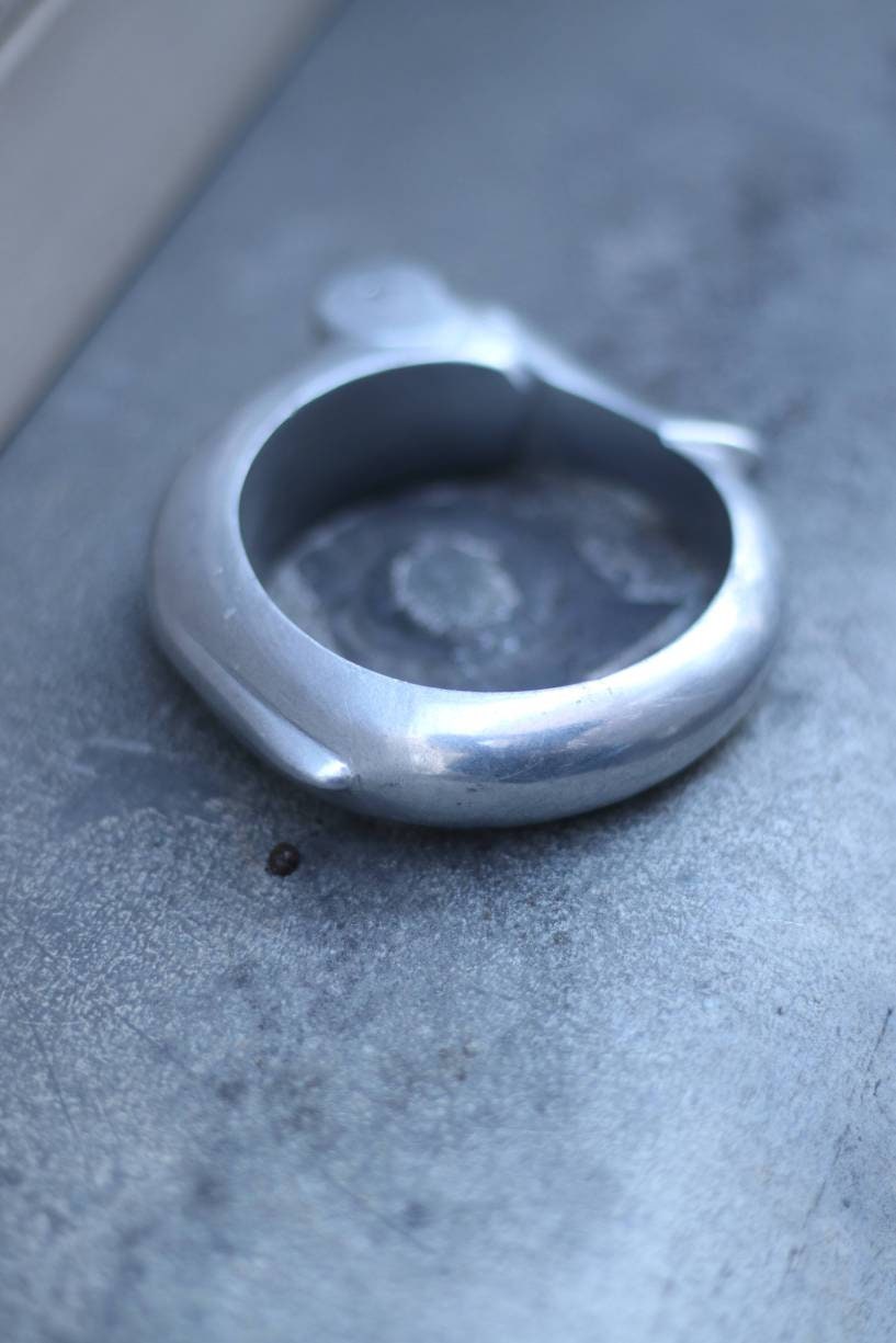 70s rare elephant shaped silver bracelet| Vintage handmade unique jewelry