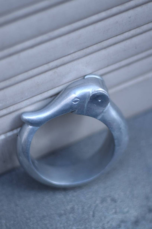 70s rare elephant shaped silver bracelet| Vintage handmade unique jewelry