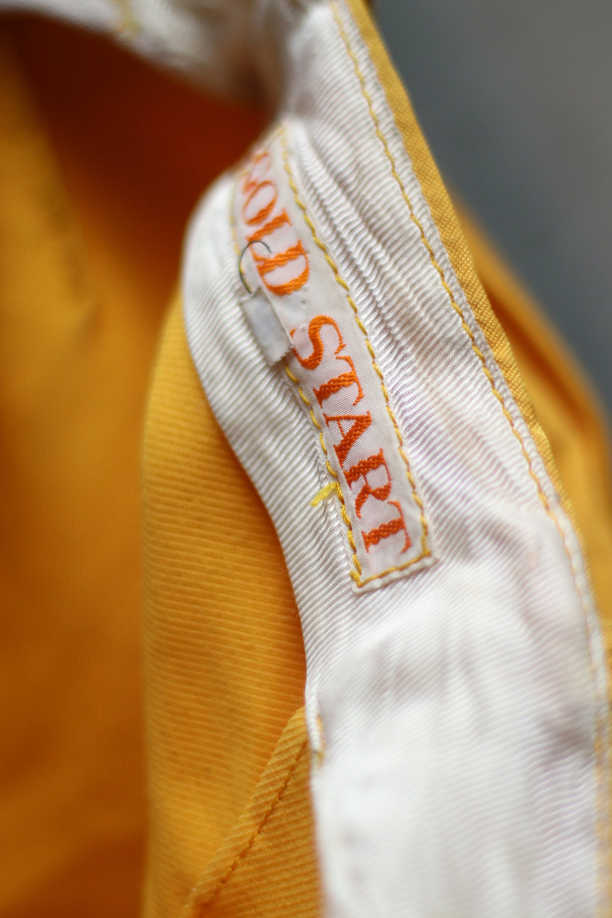 80s yellow shinny trousers| Vintage bright yellow statement Stirrup pants