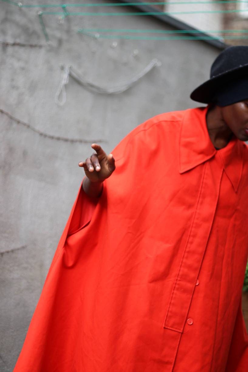 60s Voyager West by Youthcraft Mod Cape Coat| Vintage Orange Chic Cape| Bold Retro Outerwear| Old glamour winter coat