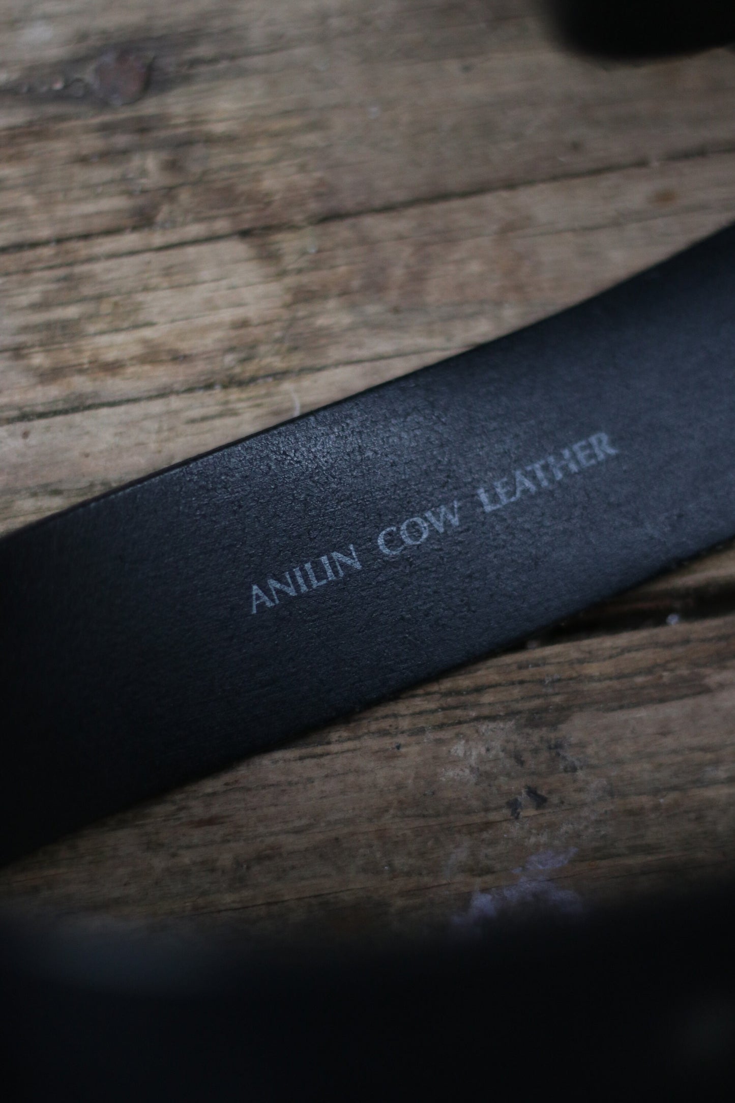 Aniline leather Black Belt with Silver colored buckle| Vintage 90s classic minimalist design