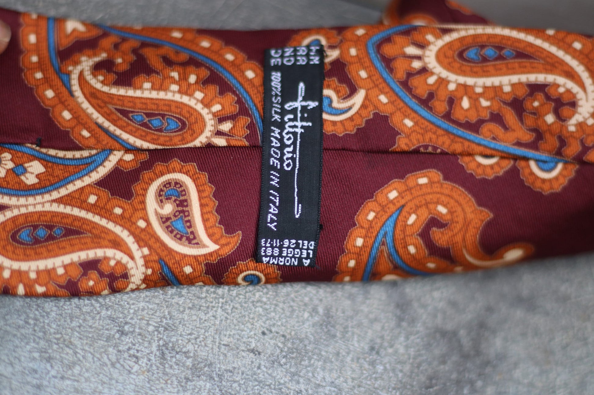 Vintage red eye drop print tie| Fillorio 90s silk mens wear suit Red Paisley Tie – Mens Paisley Silk Necktie