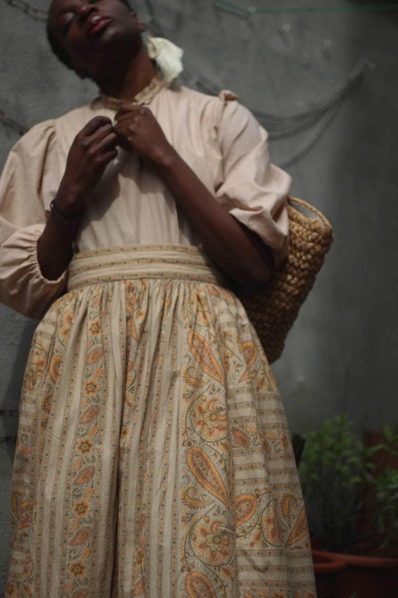 Vintage summer skirt suit| 80s summer two piece with floral print