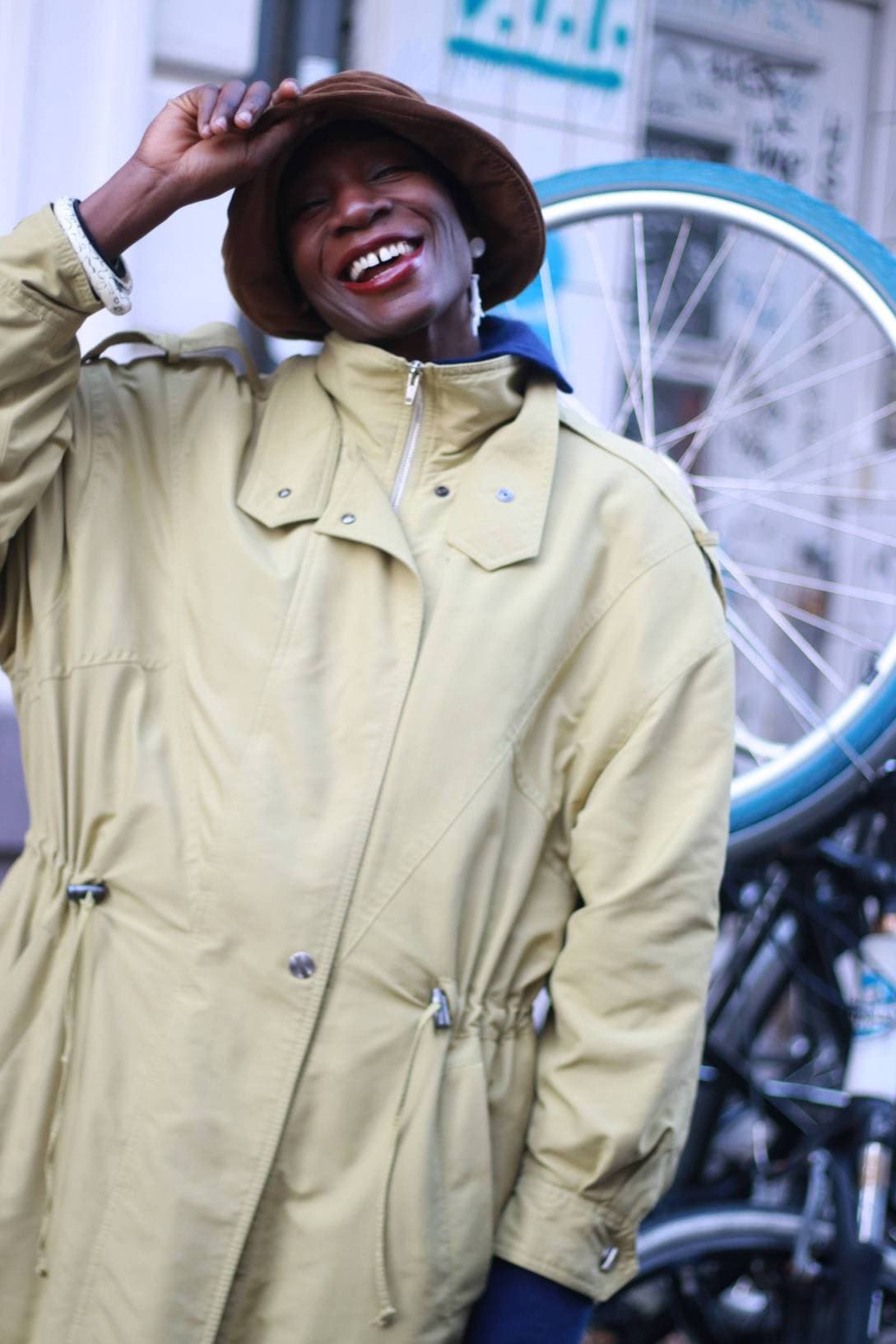 Vintage Basiano Light coat | y2K Minimalist light green jacket| Classic women's parka coat| Unisex streetwear jacket