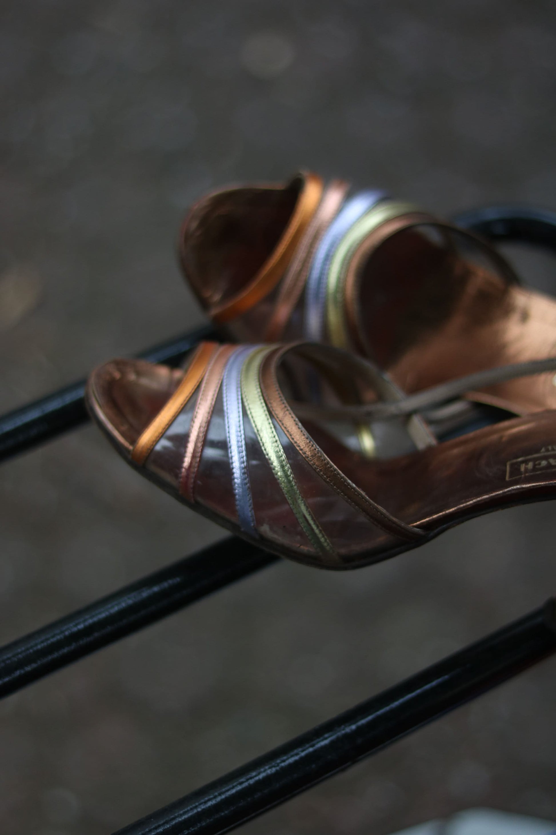 Vintage Gundlach Sandals | Multicoloured Summer Slingbacks
