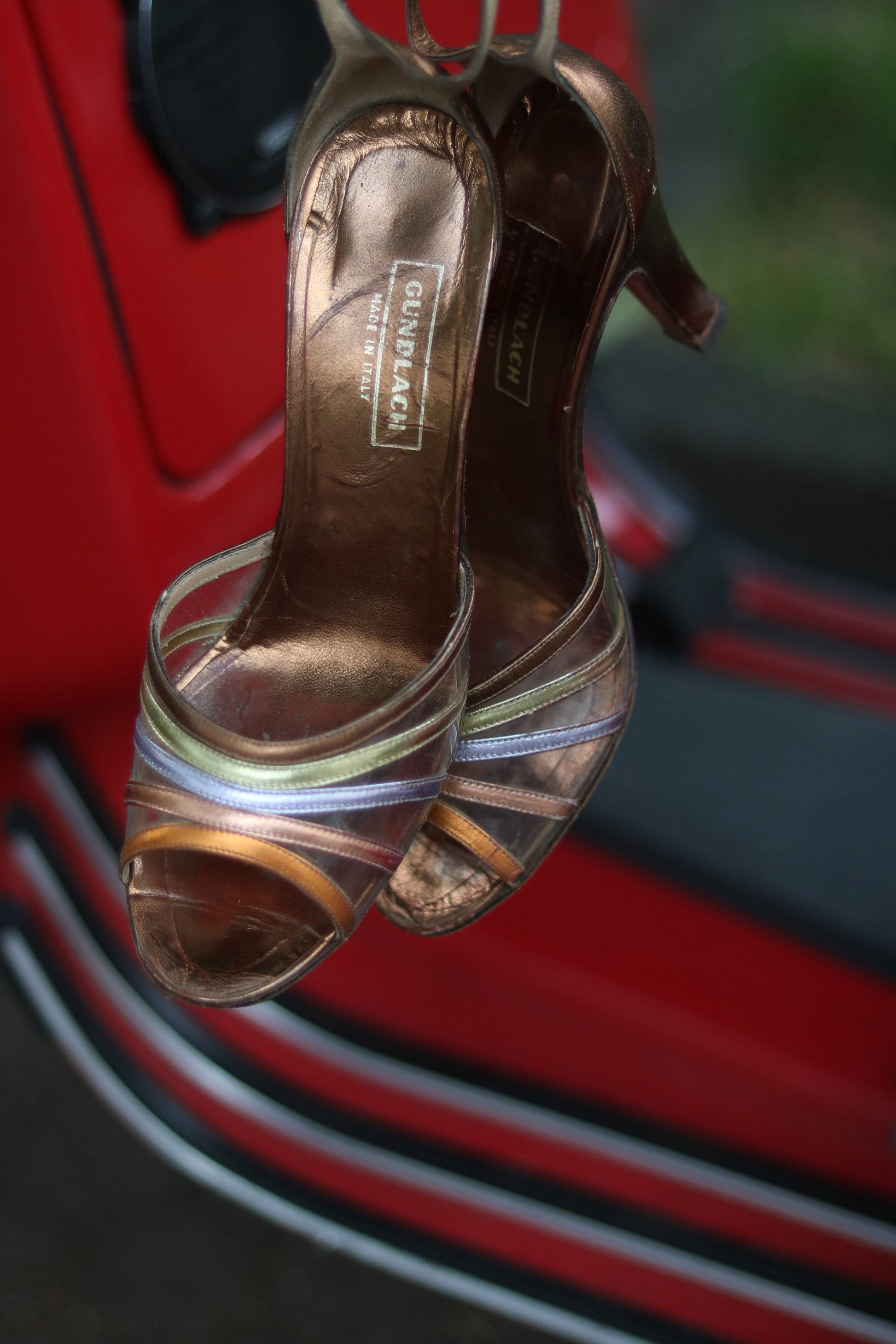 Vintage Gundlach Sandals | Multicoloured Summer Slingbacks