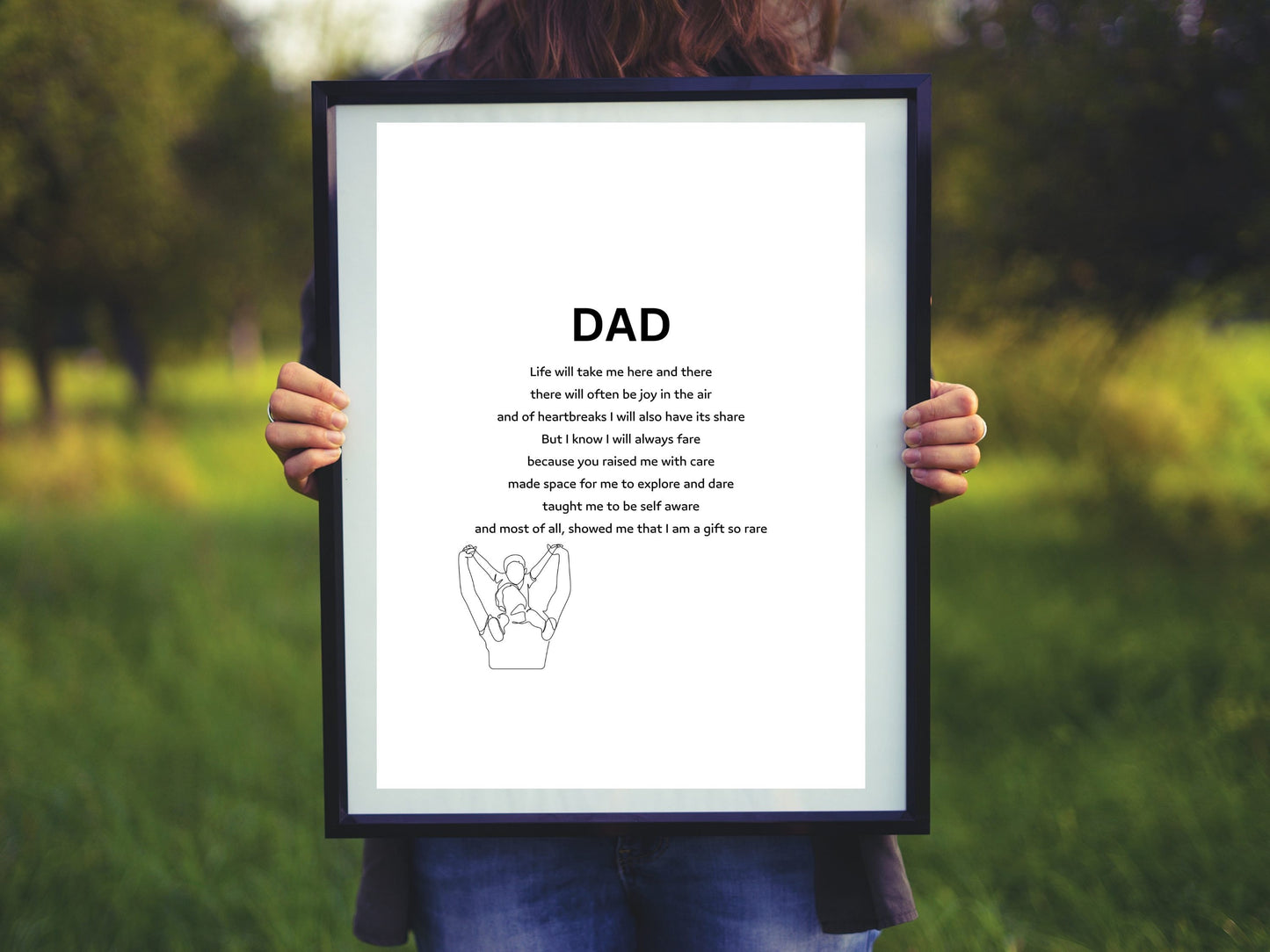 Original Fathers Day Poem |Wall Art| Printable Art | Prose on Love and Adventure| Gift for him| Poetry Birthday Gift| Girl Dad