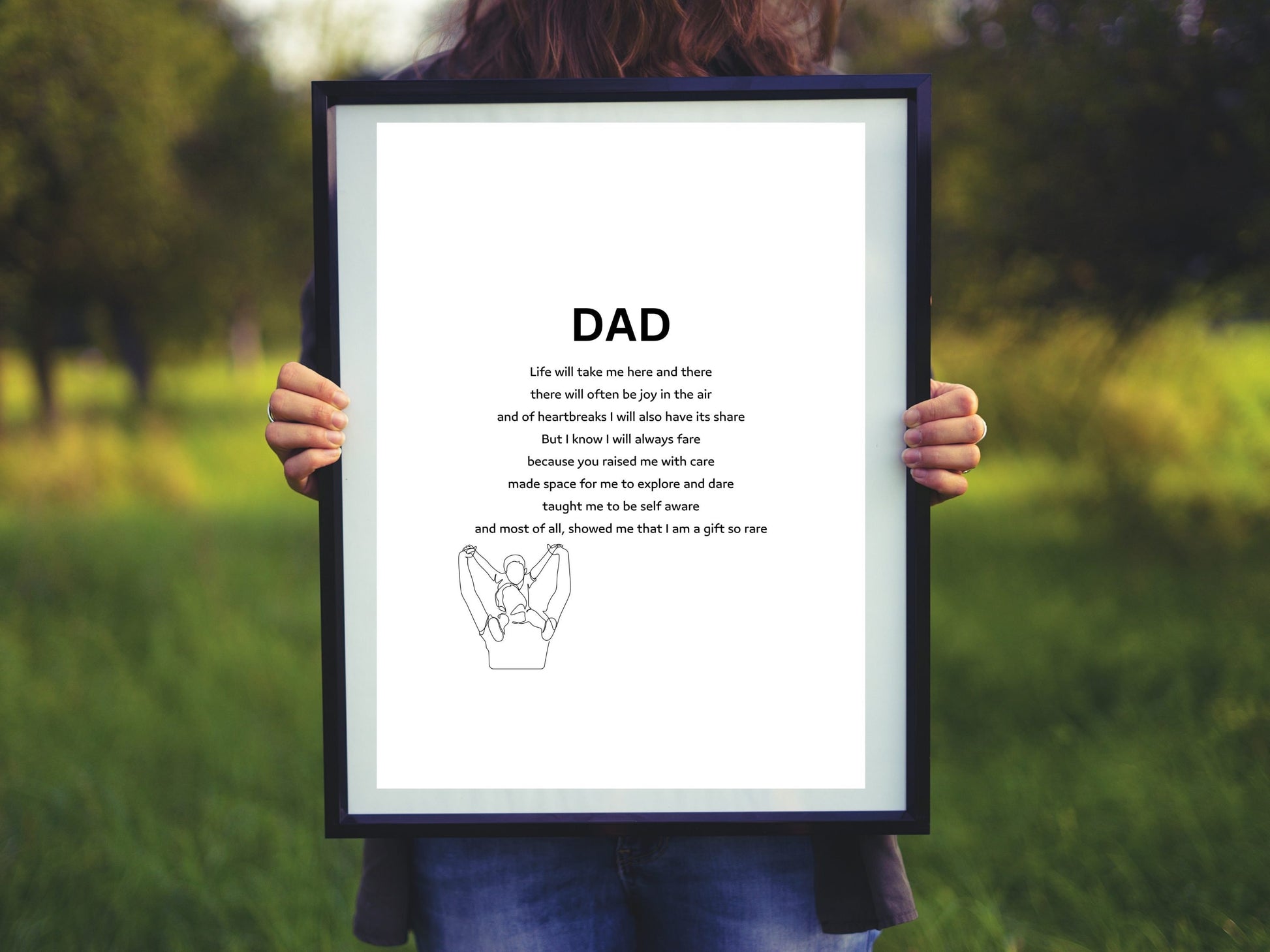 Original Fathers Day Poem |Wall Art| Printable Art | Prose on Love and Adventure| Gift for him| Poetry Birthday Gift| Girl Dad