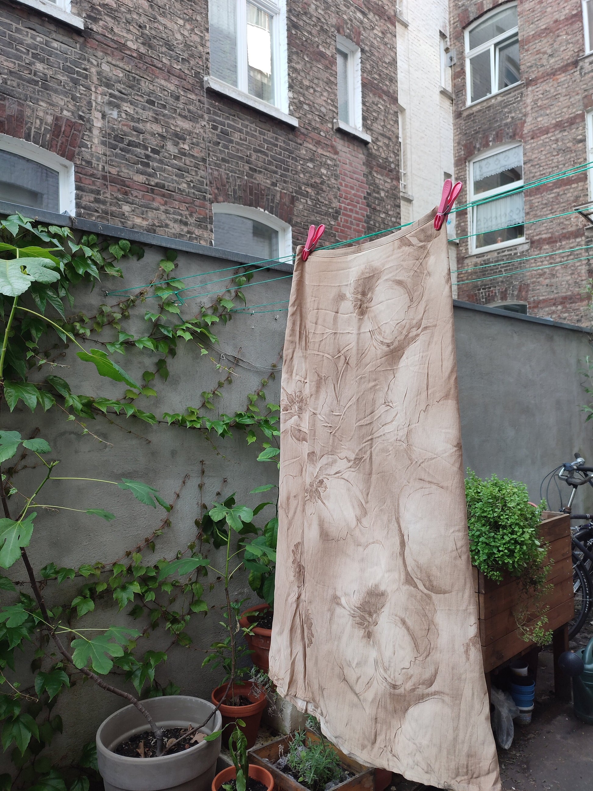 y2k floral Print maxi skirt| Vintage brown summer skirt with ombre pallette| bohemian chic skirt
