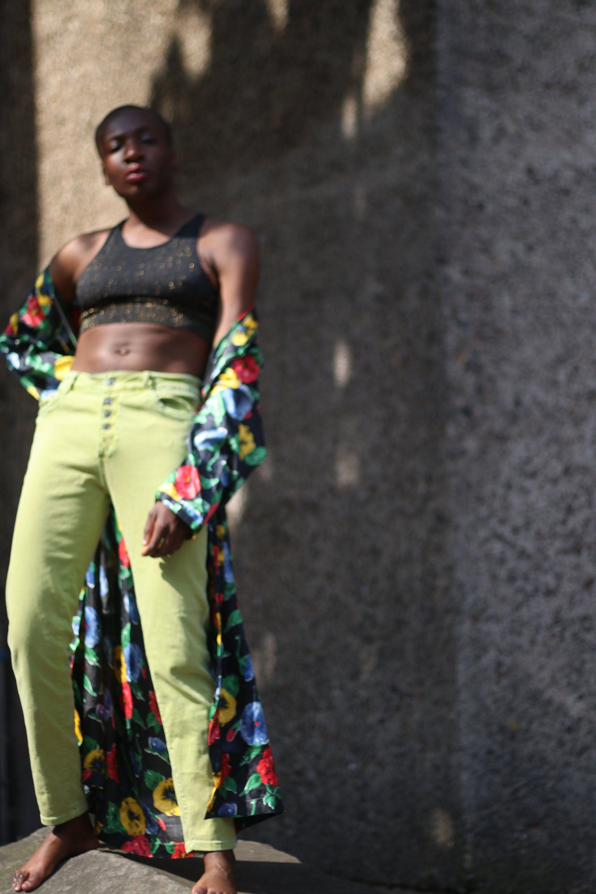 y2k green skinny jeans Vintage denim in green
