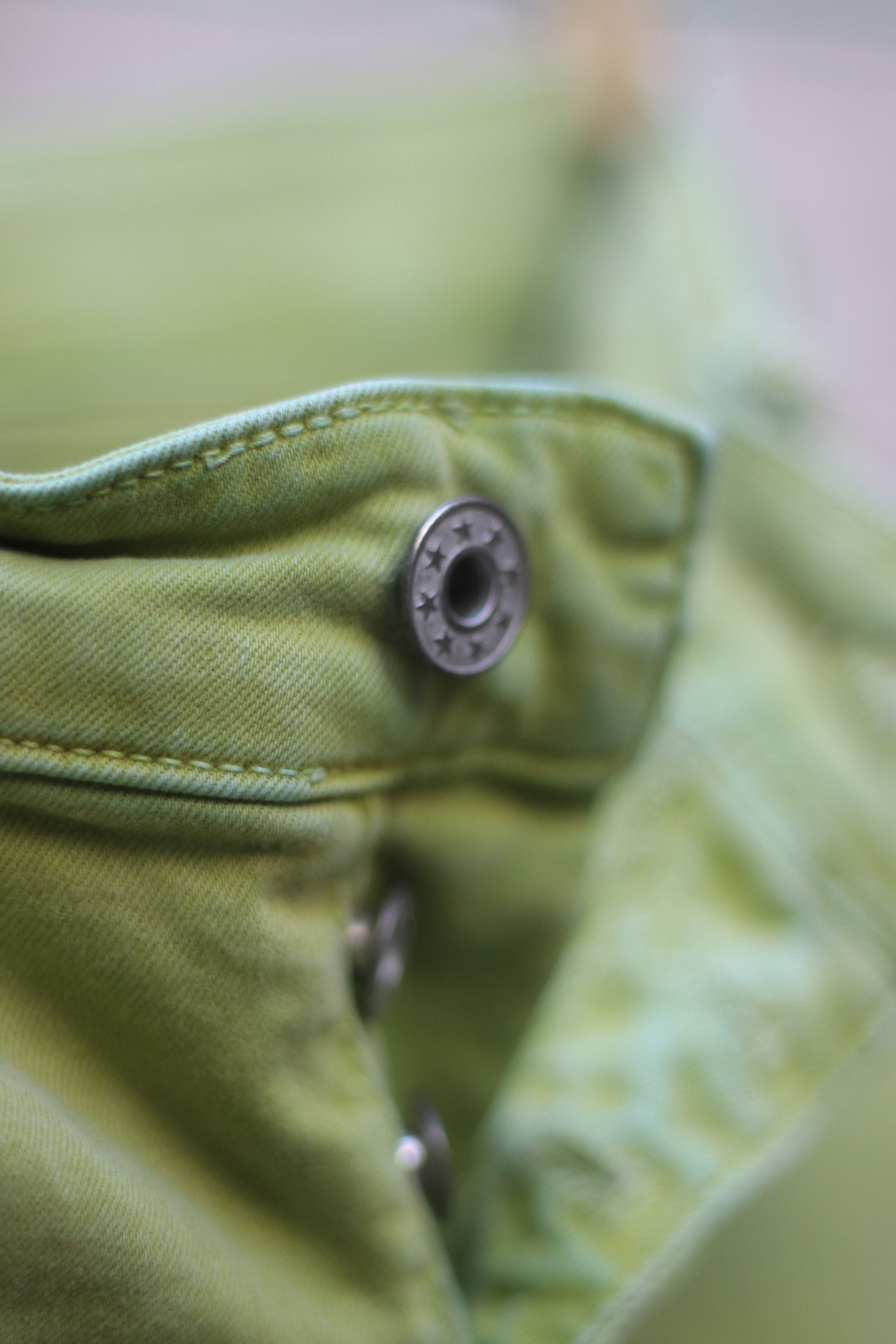 y2k green skinny jeans Vintage denim in green