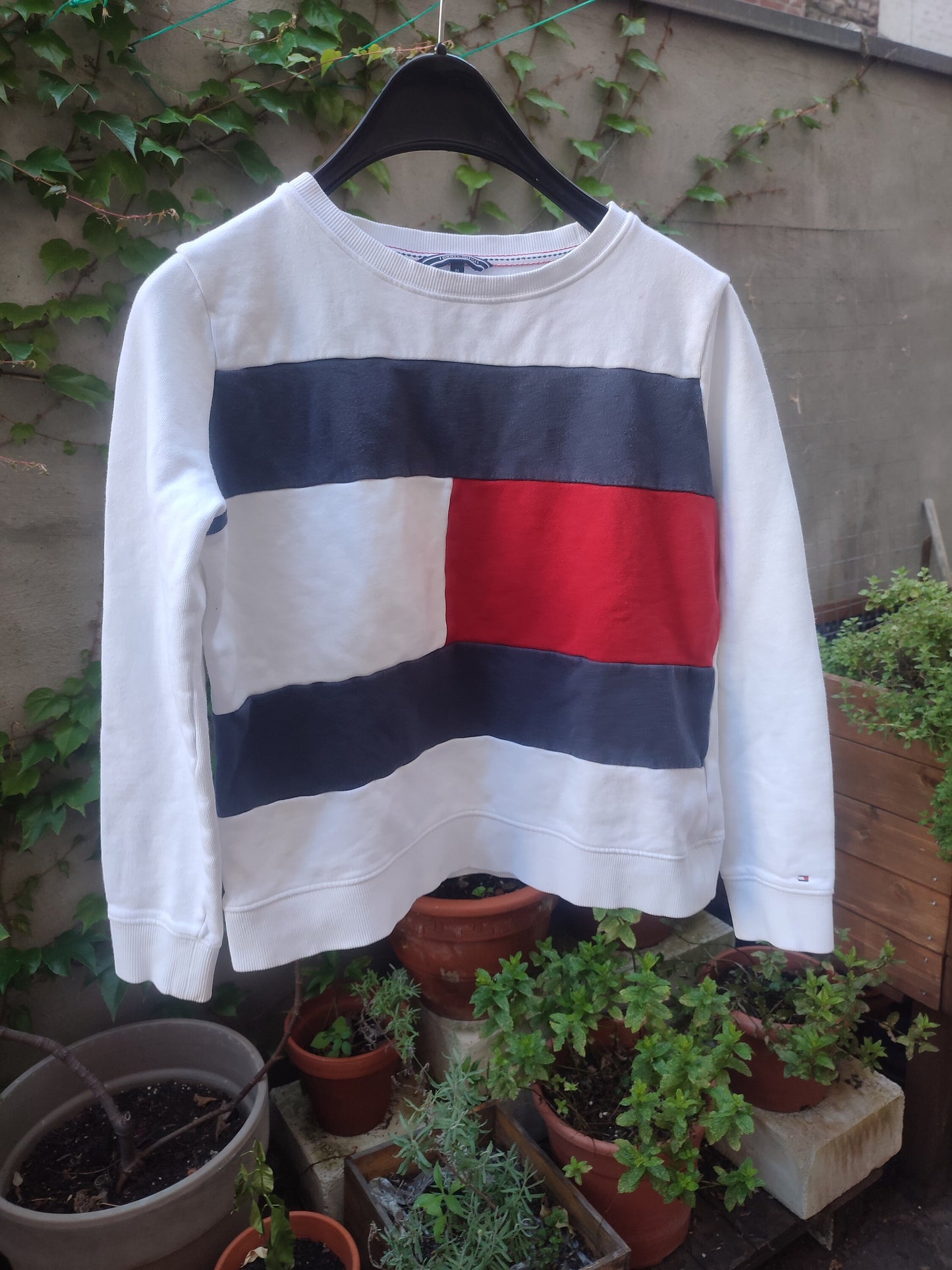 y2k Tommy Hilifiger sweatshirt Vintage crew neck sweater