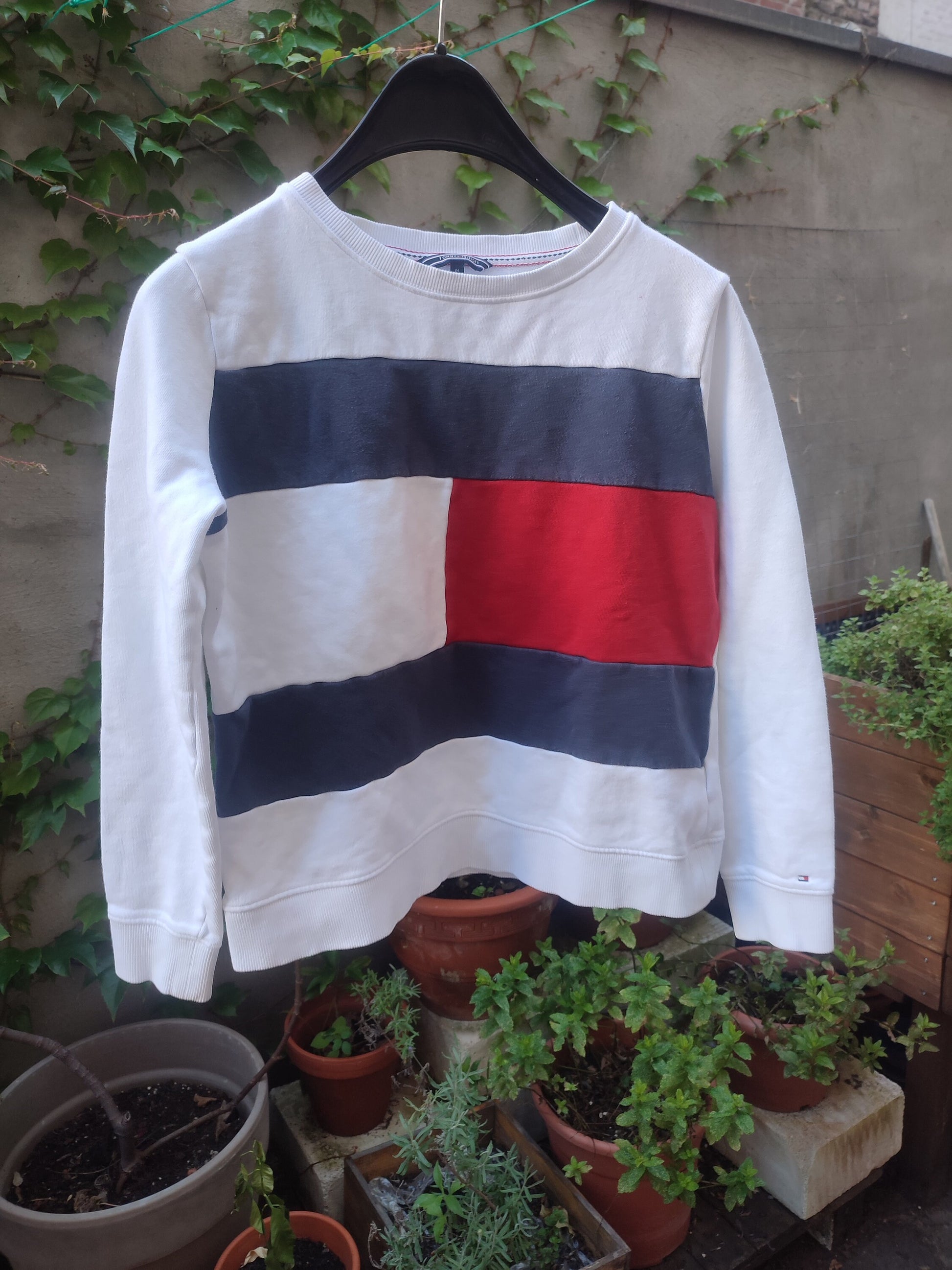 y2k Tommy Hilifiger sweatshirt Vintage crew neck sweater