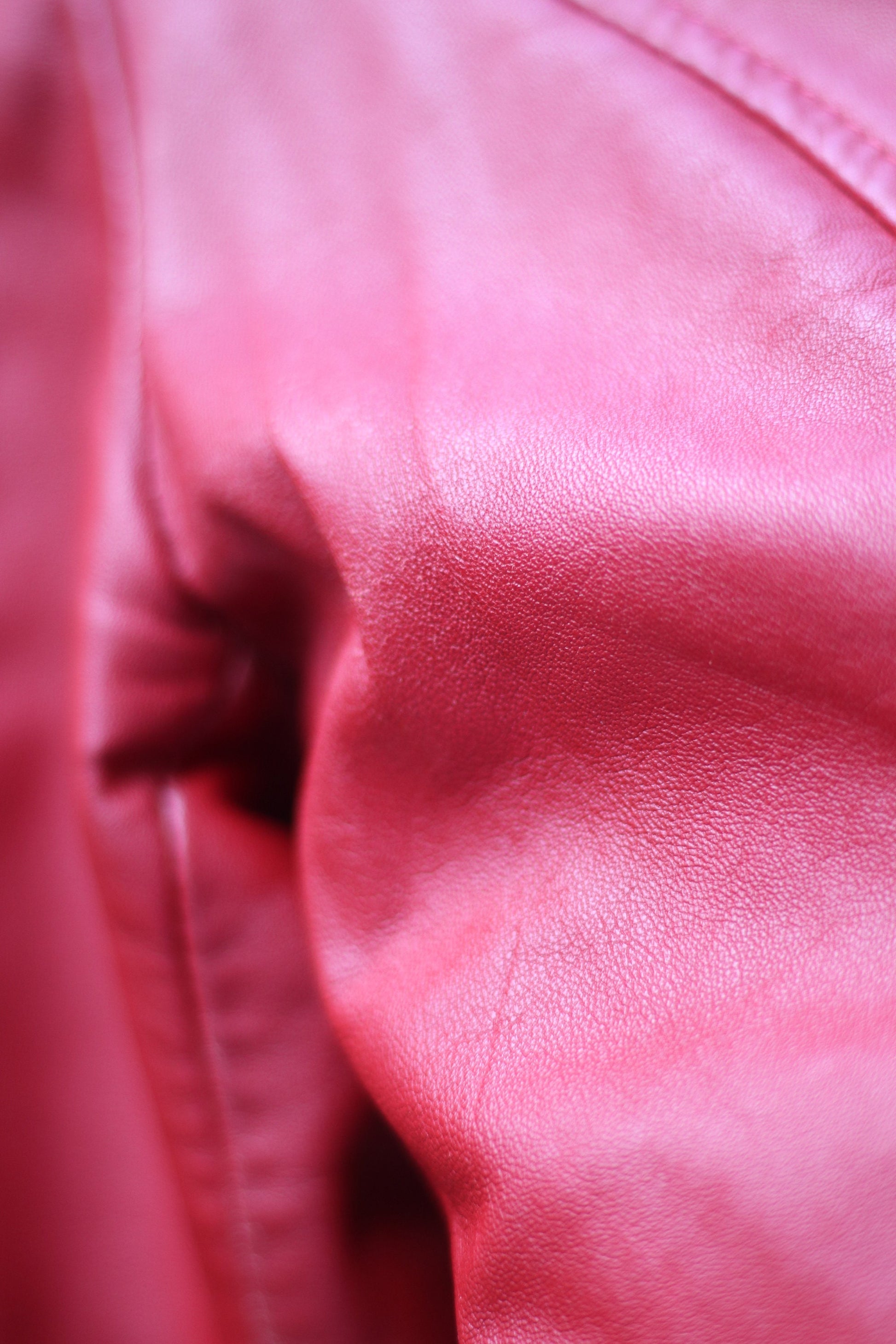 90s Gypsy leather Coat |Vintage Minimalist Jacket in red| Bold Capsule Wardrobe Design