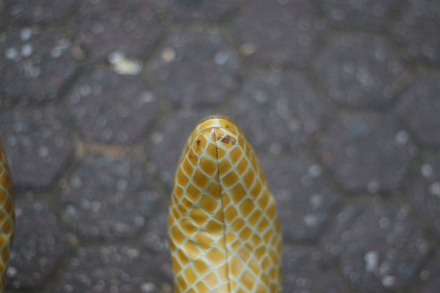 y2k yellow boots | Faux leather shoes| Fashionable Statement Shoes | Minimalist Avantgarde heeled boots