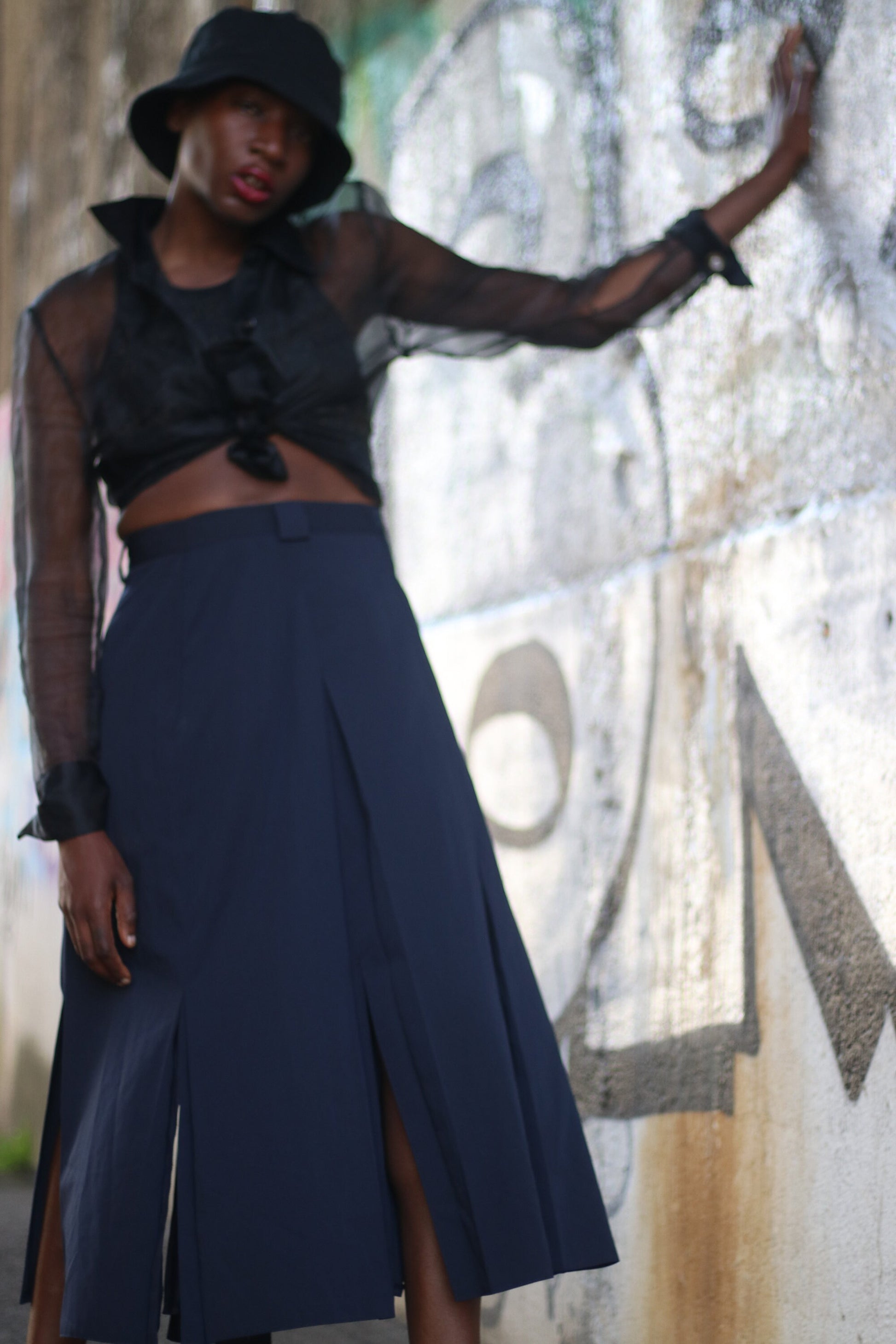 Vintage Fabiani Skirt | 90s Sportswear inspired pleated skirt | Minimalist avant garde capsule collection skirt