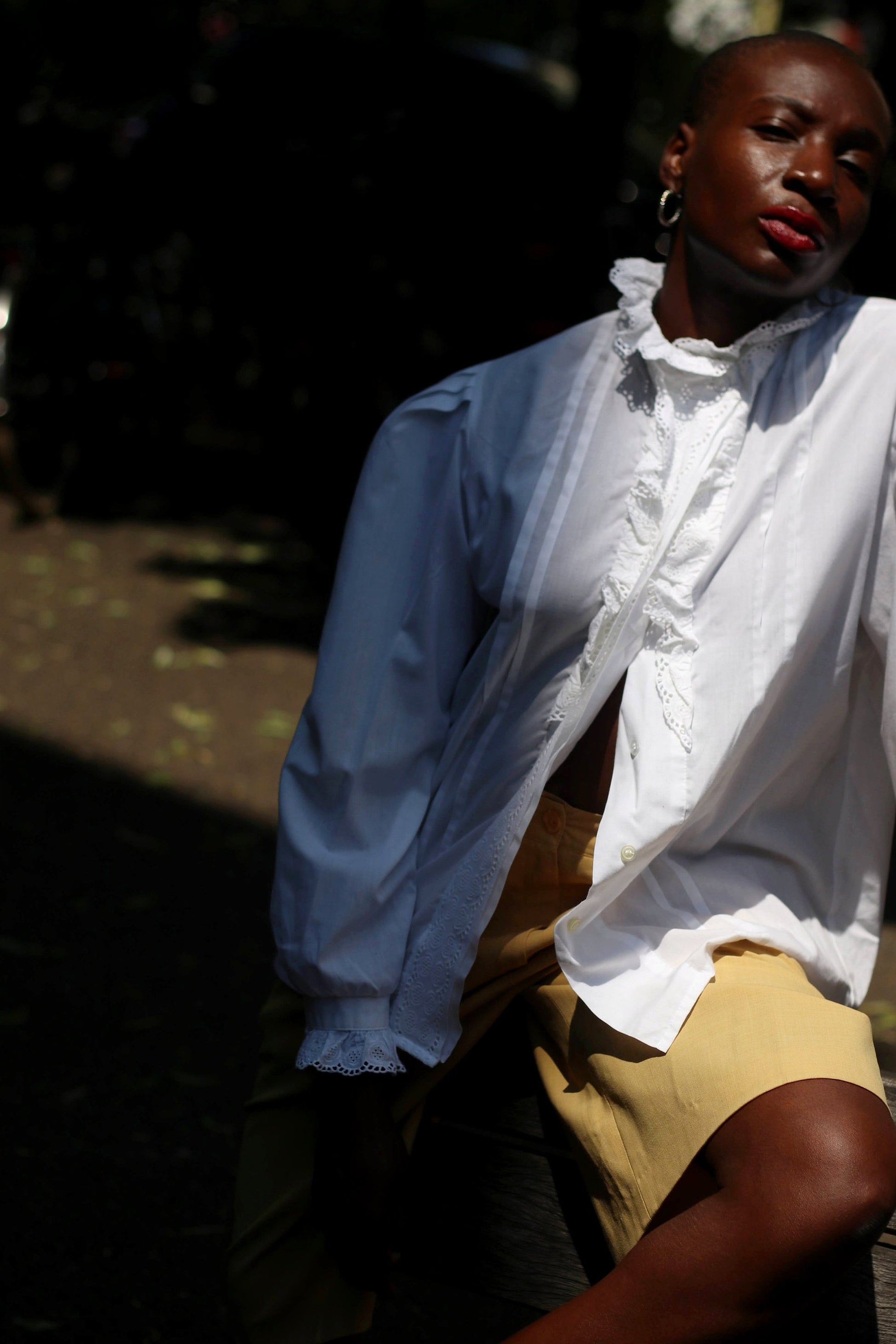 Vintage Cottage Core Blouse | 70s Summer Blouse in White with Feminine Details|Alphorn traditional trachtenmode shirt
