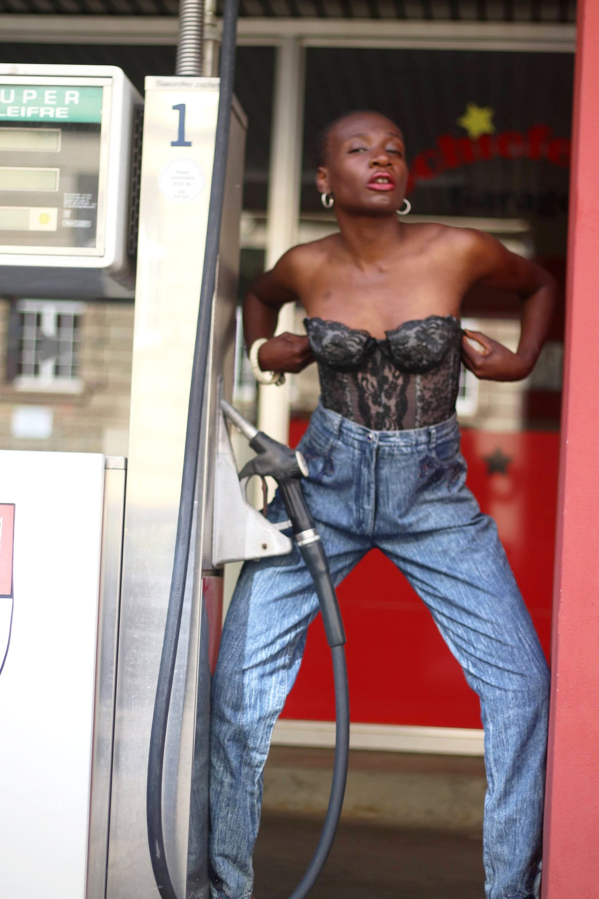 80s High Waisted Denim| Vintage blue jeans with embellished details| S – Fashion and Fables