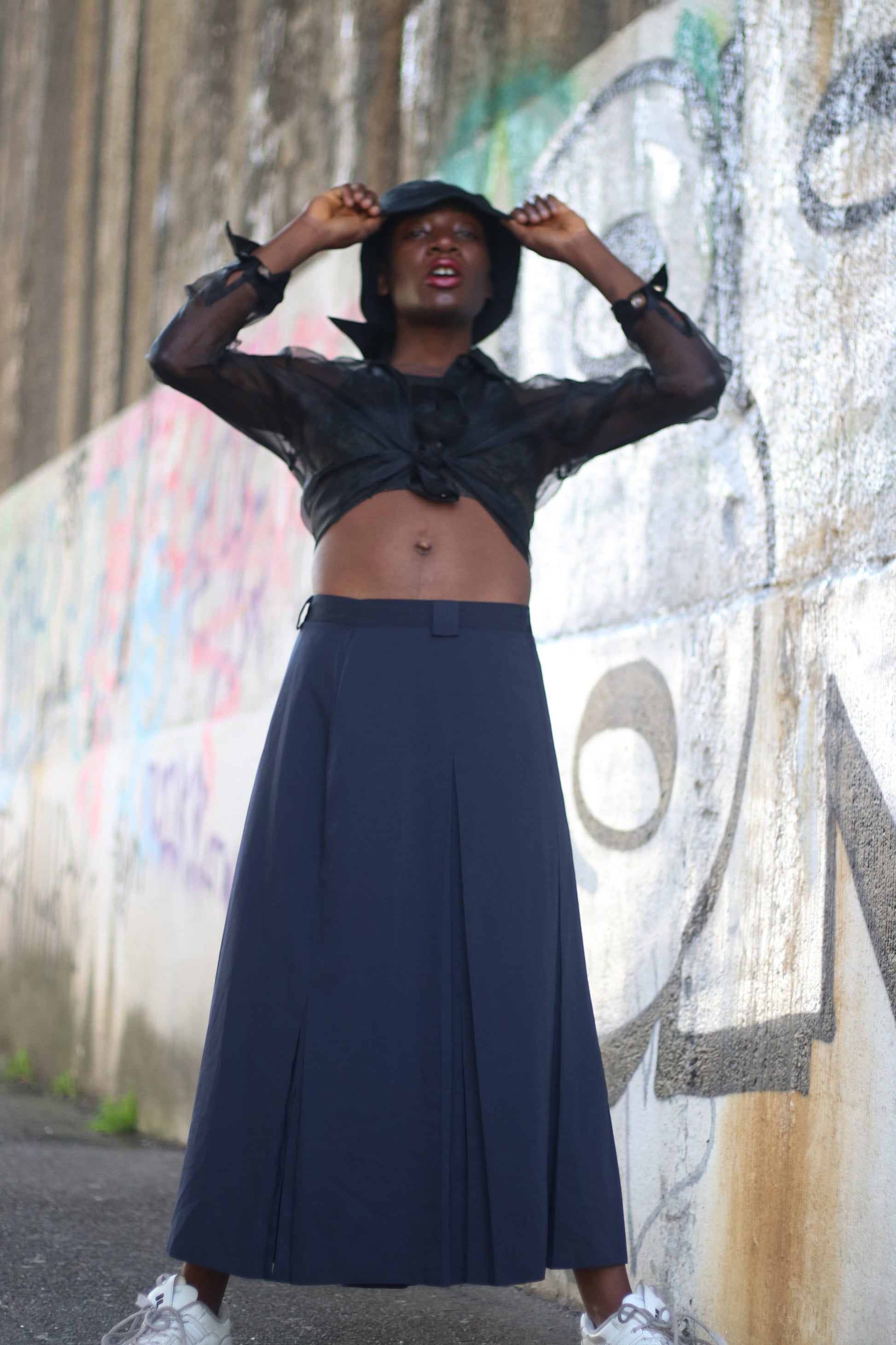 Vintage Fabiani Skirt | 90s Sportswear inspired pleated skirt | Minimalist avant garde capsule collection skirt