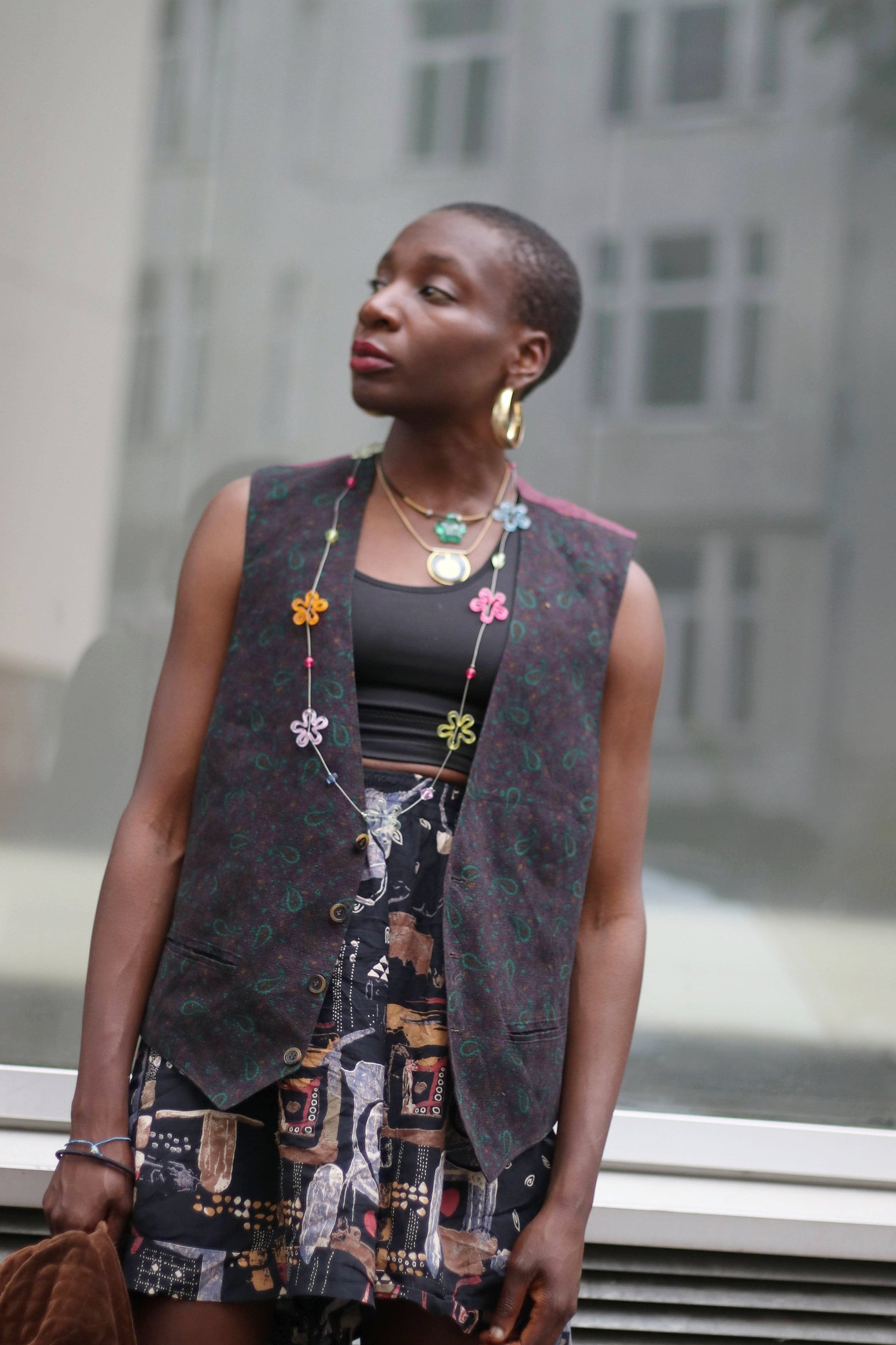 90s Purple Vest| Vintage Paisley Print Vest | Bohemian Swirly Print waistcoat design