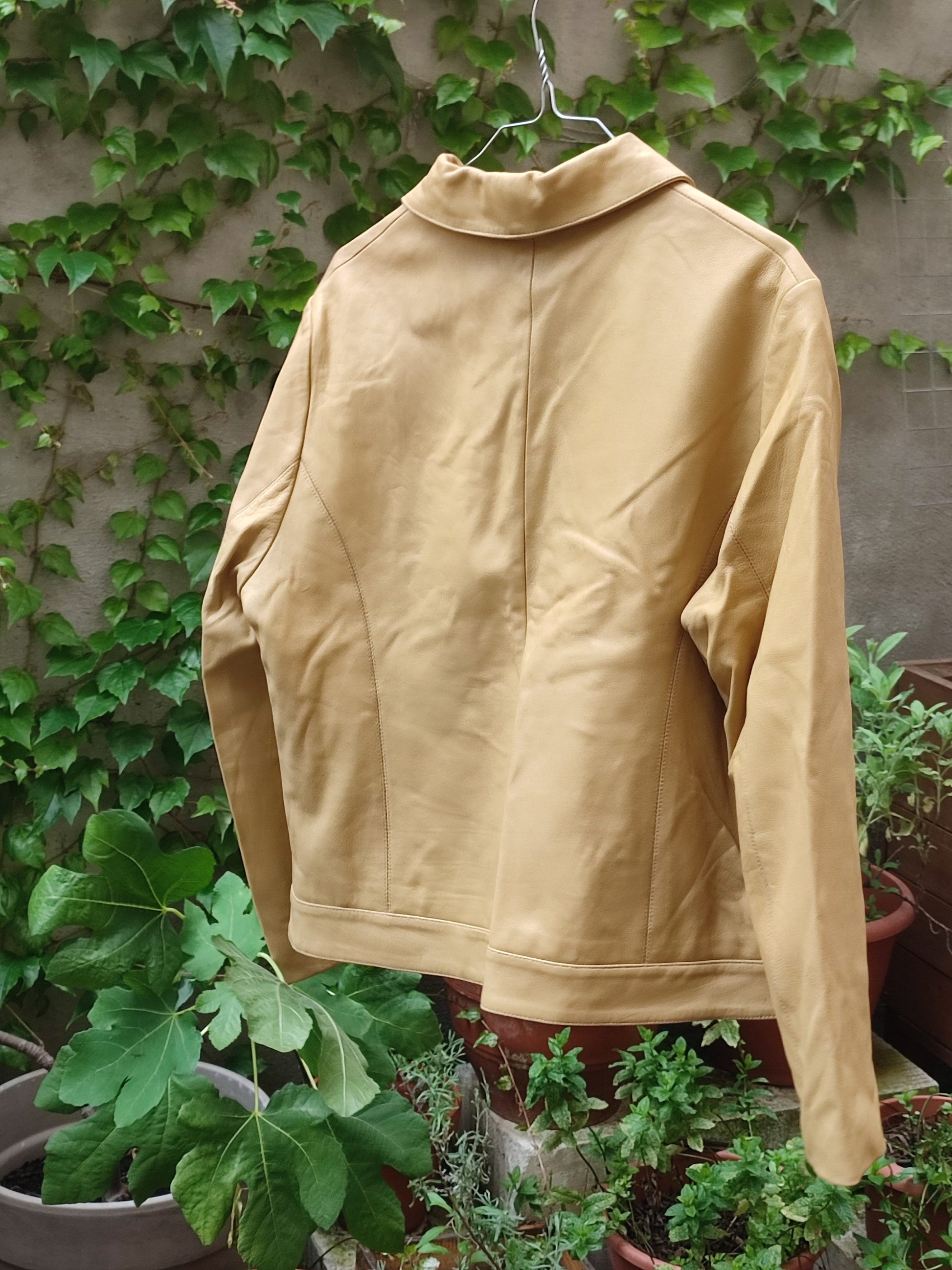 Bandfield Leather Coat in Brown| Vintage Tailored Leather Coat | 90s Sleek Minimalistic Outerwear | Capsule Collection Coat