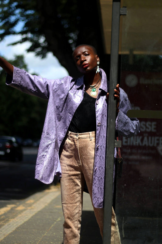 90s John Baner Jeans| Vintage Animal Print Trousers| Leopard print pants| Statement printed high waisted design