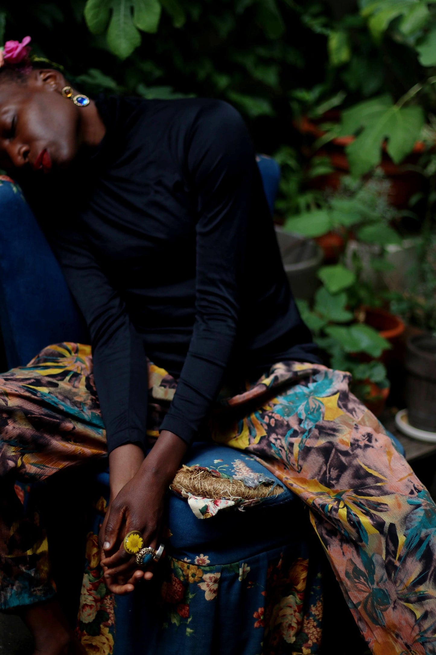 Vintage Floral Harem like Pants| Handmade multicoloured Summer trousers with elasticated waist