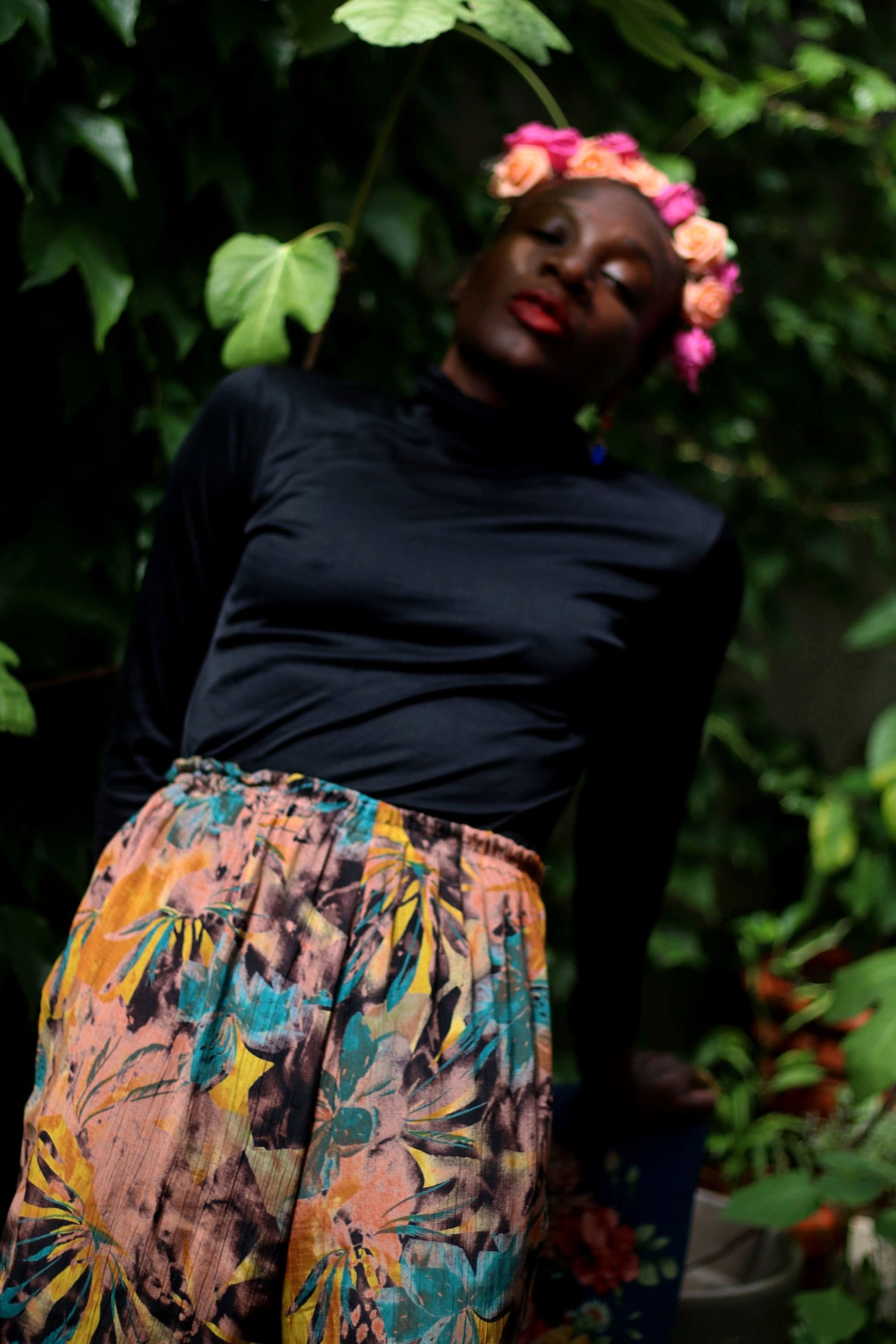 Vintage Floral Harem like Pants| Handmade multicoloured Summer trousers with elasticated waist