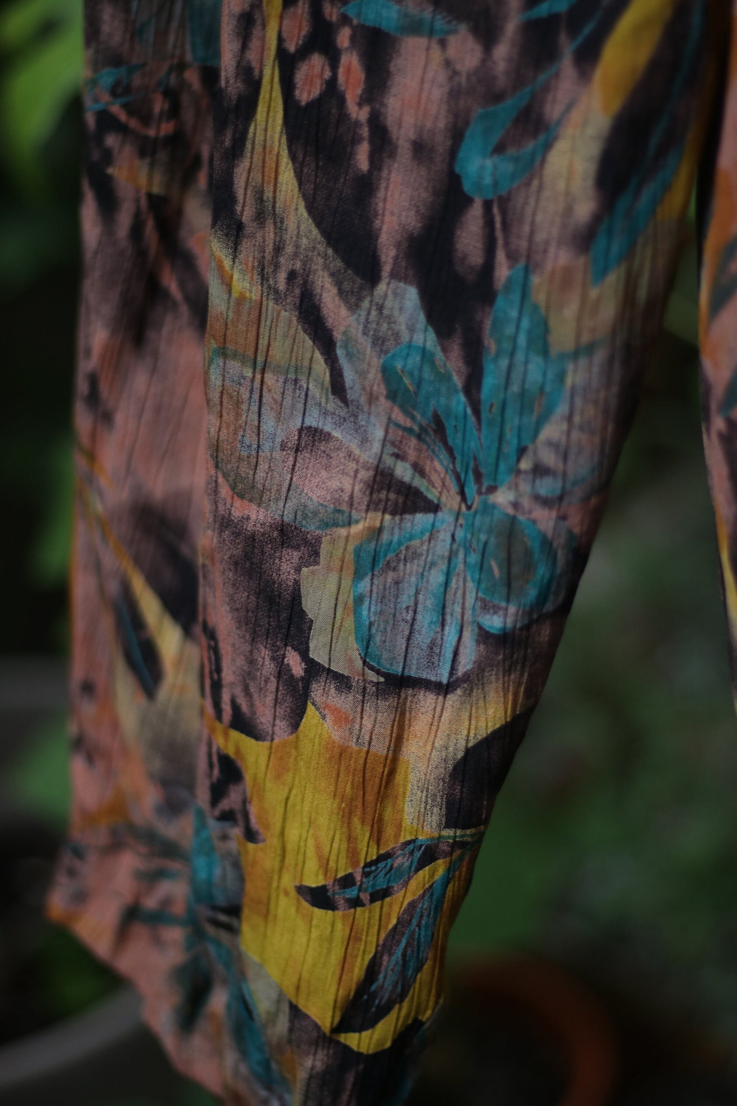 Vintage Floral Harem like Pants| Handmade multicoloured Summer trousers with elasticated waist