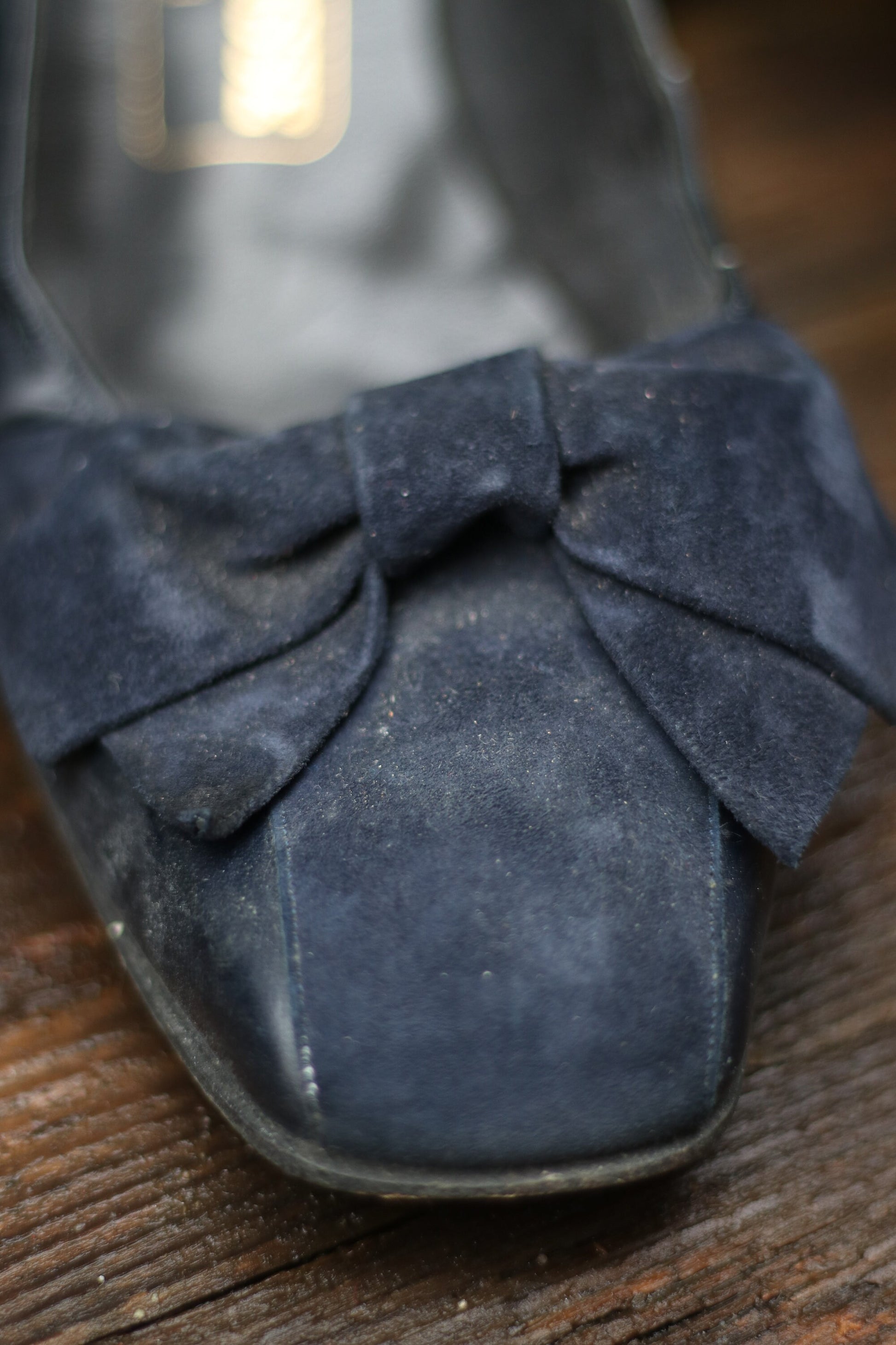 80s Bally Suede Pumps| Vintage blue heels with bow details | Classic Capsule Collection Shoes