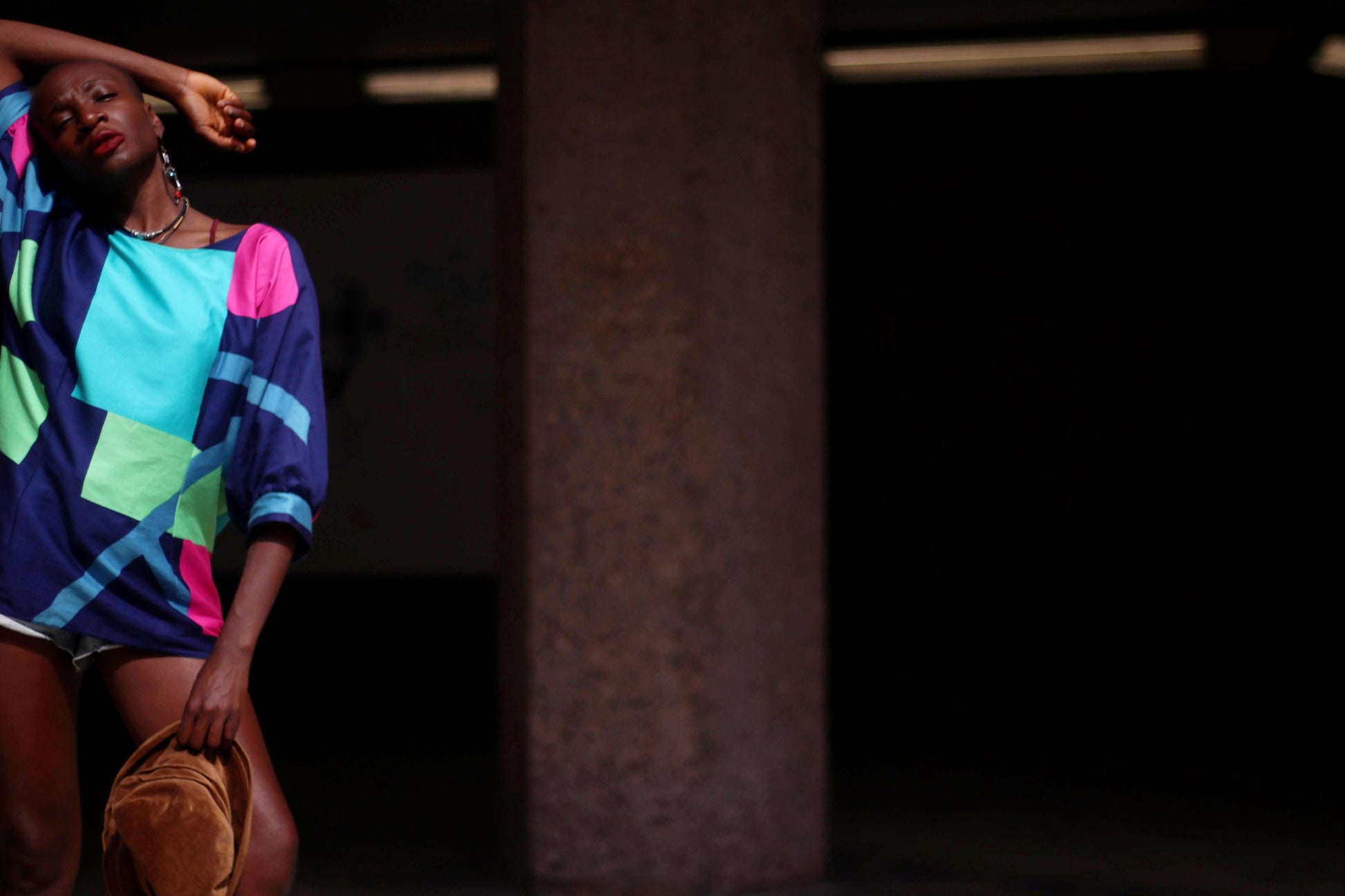 90s Geometric Print Shirt| Sporty Chic street wear top| Color blocking handmadet shirt