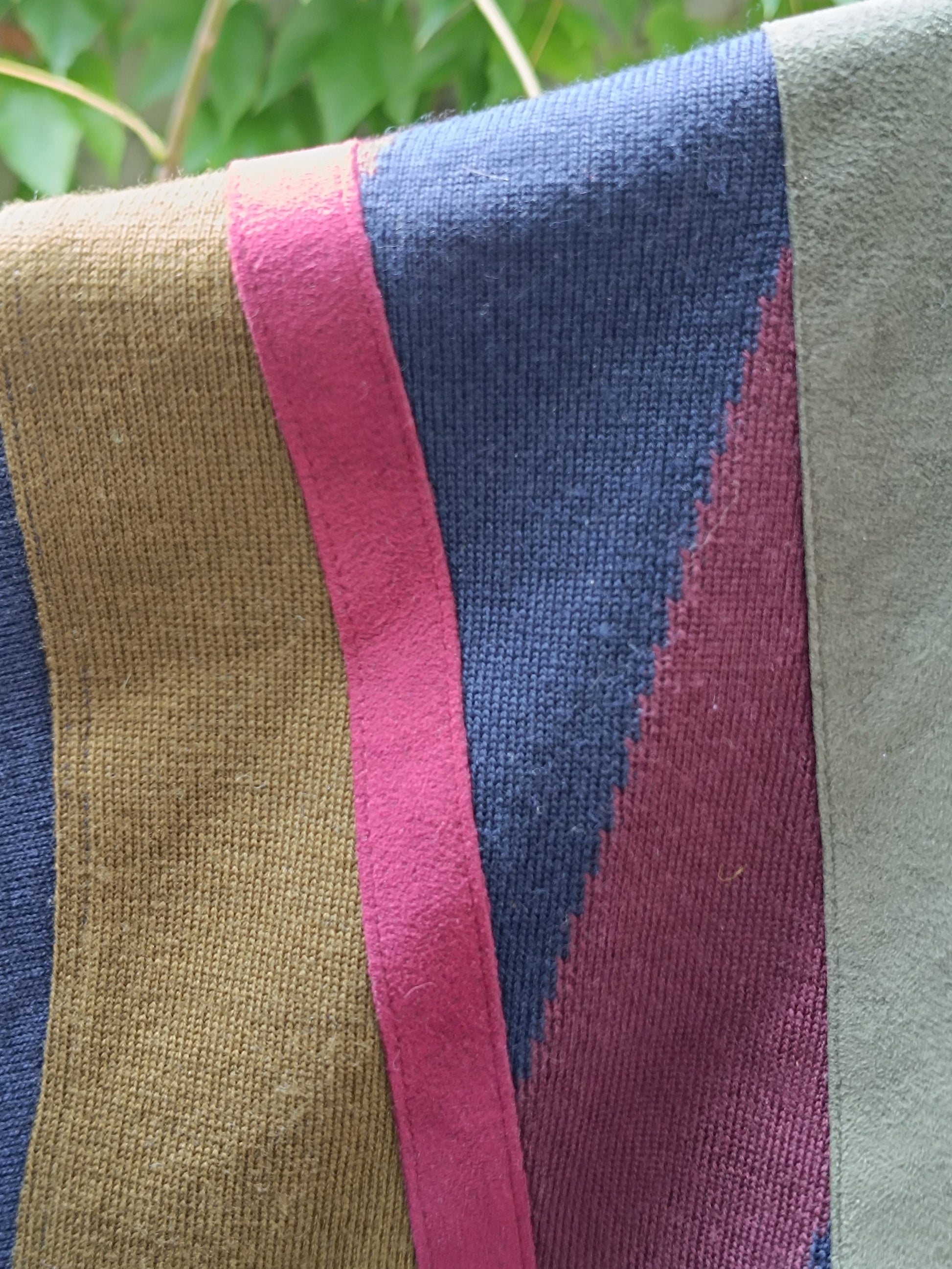 90s Masque sweater| Vintage Striped hipster multicolored knit| Unisex v neck| long sleeved sporty wool pullover