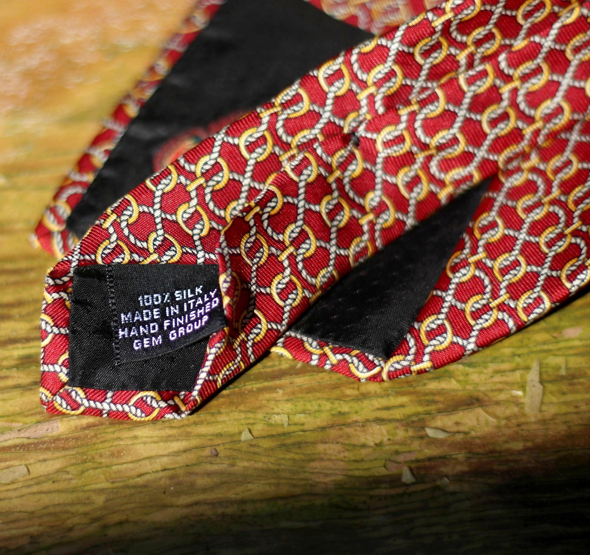 70s Paolo Gucci Silk Tie |Vintage heritage necktie in red| Designer Menswear tie| Unisex silk accessory| Gift for him