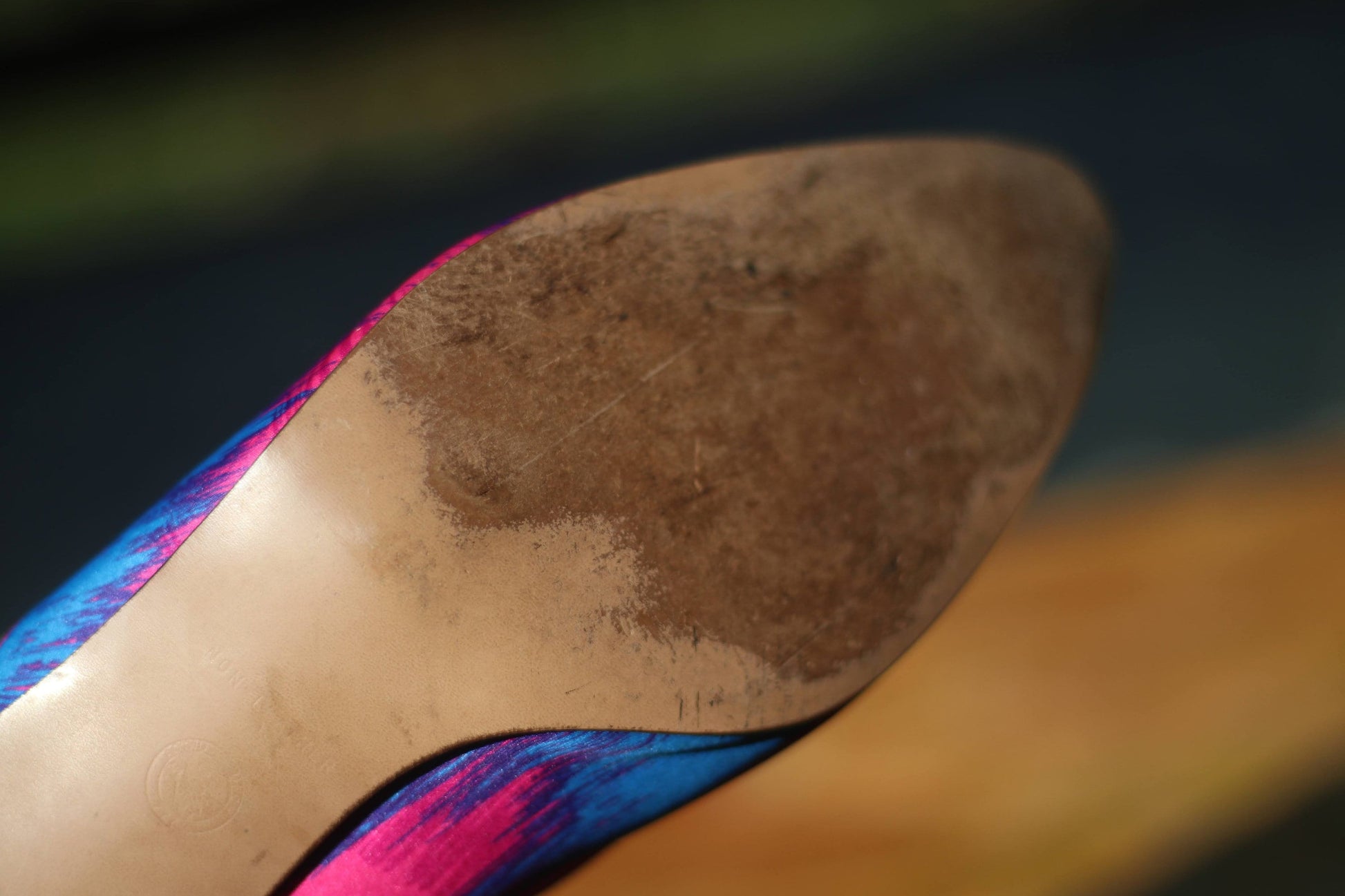 Rare 80s Capri Colorful Pumps| Vintage Multi colored bold heels| Maximalist Pink pointed toe stilettos
