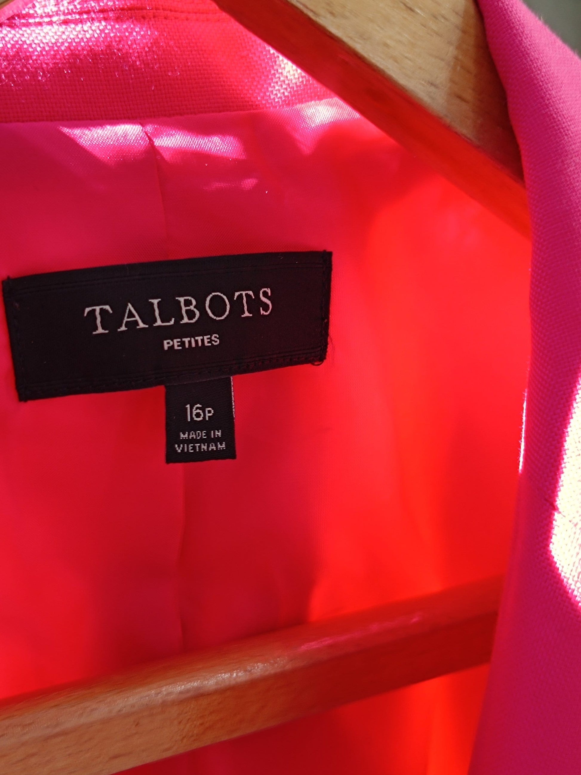Vintage Talbot's Blazer| 90s Suit Jacket| Feminine Pink Formal Jacket