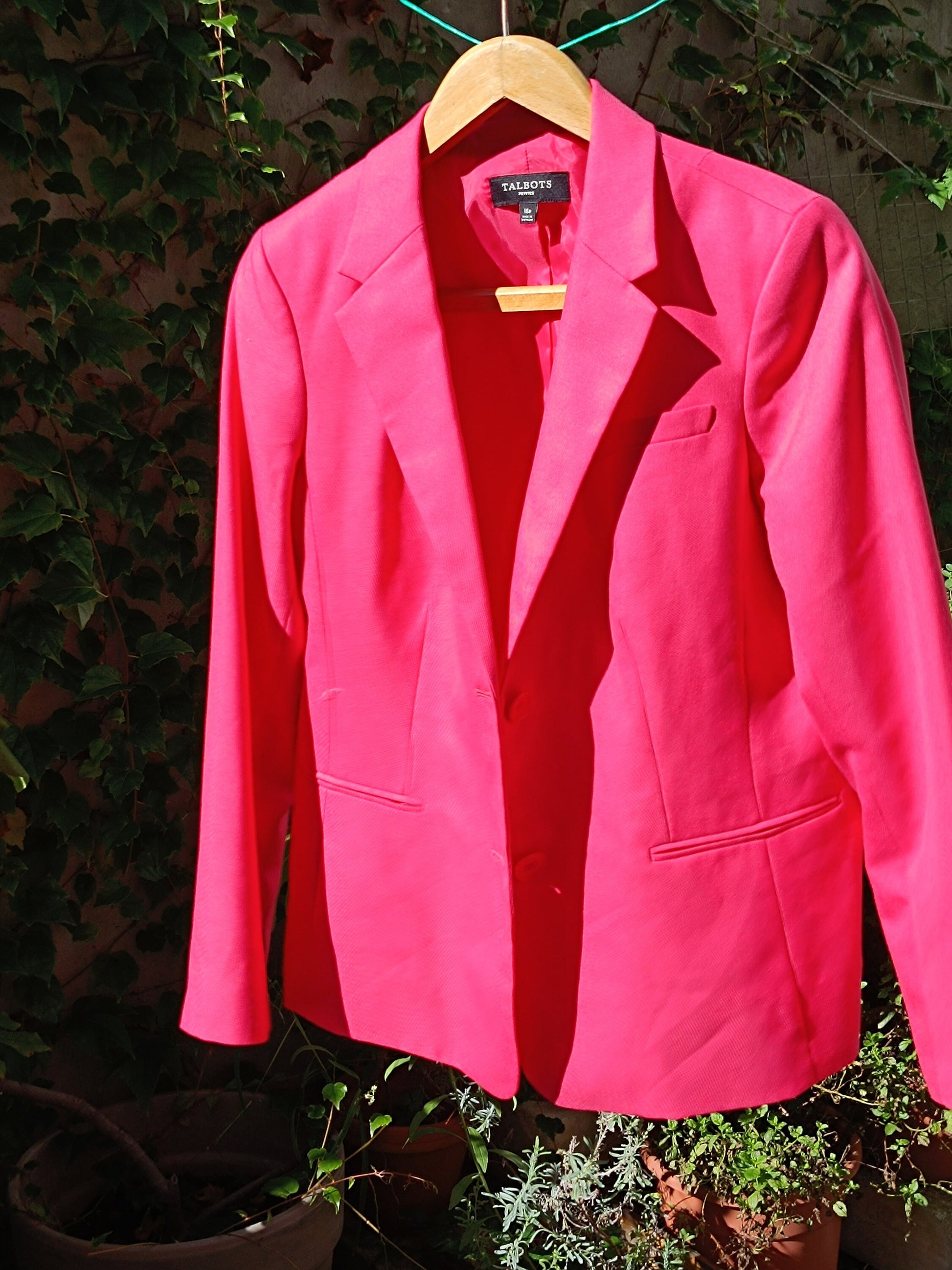 Vintage Talbot's Blazer| 90s Suit Jacket| Feminine Pink Formal Jacket