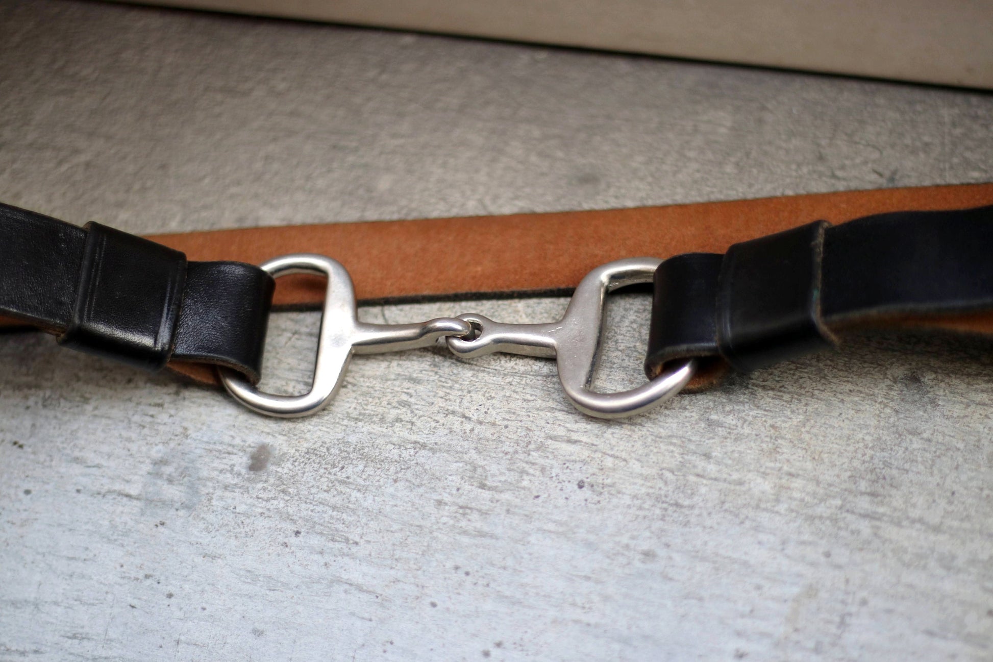 Vintage Minimalist Belt| 90s black leather belt | Unique avantgarde belt with silver buckle